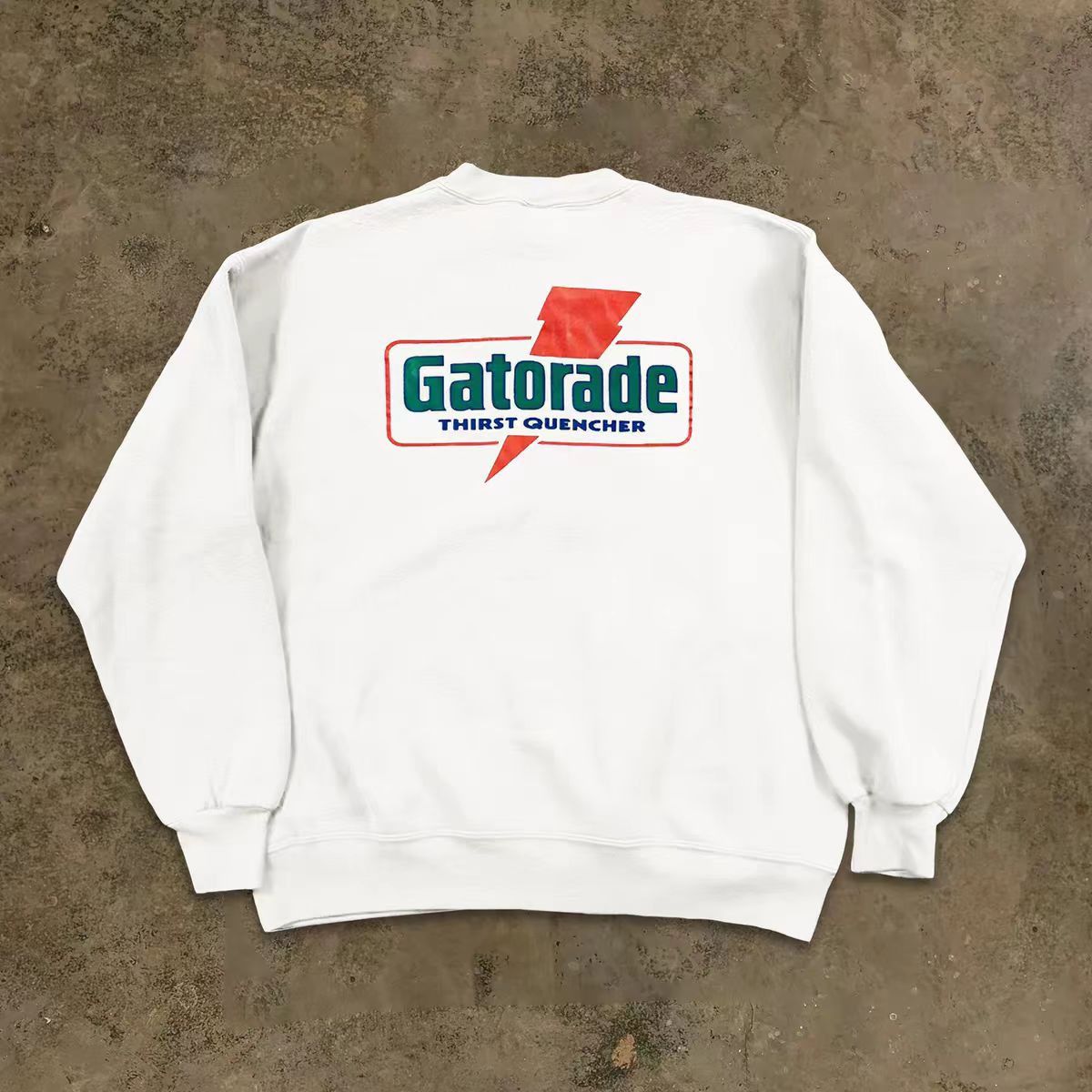 VIBE Retro Lightning Print Crewneck Sweatshirt Size US M / EU 48-50 / 2 - 1 Thumbnail