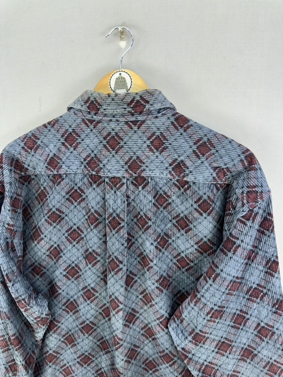 Japanese Brand Regal Friend Corduroy Plaid Check Flannel Shirt Size US XXL / EU 58 / 5 - 5 Thumbnail