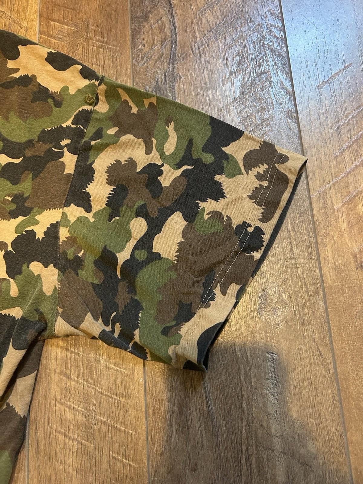 MIL-TEC Vintage 90s Mil-Tec Woodland Camo Shirt Large 22x24 Boxy Size US L / EU 52-54 / 3 - 6 Thumbnail