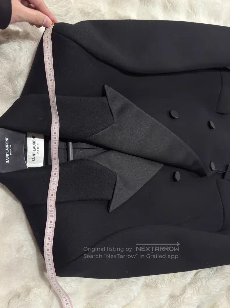 Saint Laurent Paris Saint Laurent Paris Smoking Double-Breasted Tweed Overcoat Size US M / EU 48-50 / 2 - 7 Thumbnail