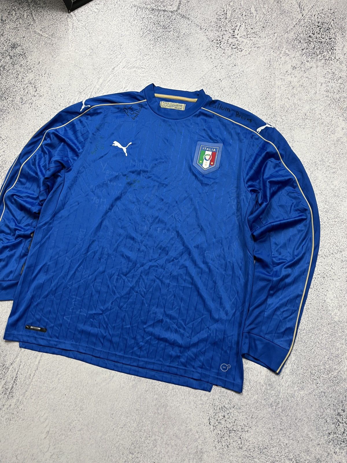 Puma Puma Italy 2016/17 Soccer Jersey Longsleeve Blokecore Shirt Size US XXL / EU 58 / 5 - 3 Thumbnail
