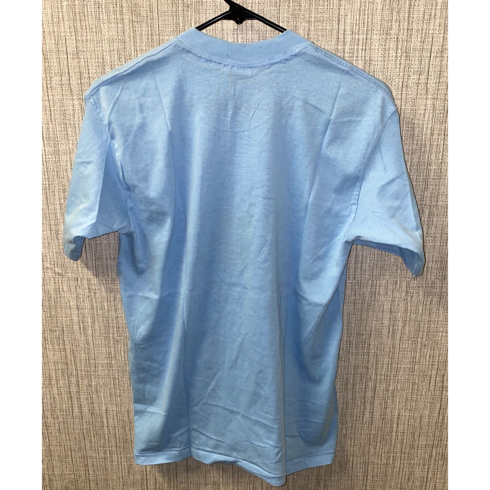 Vintage VINTAGE Design Tees Womens T-Shirt Blue Short Sleeve USA Made Size L 19 In Armpit Women Regular Cotton/Polyester Shirt Size L / US 10 / IT 46 - 4 Thumbnail