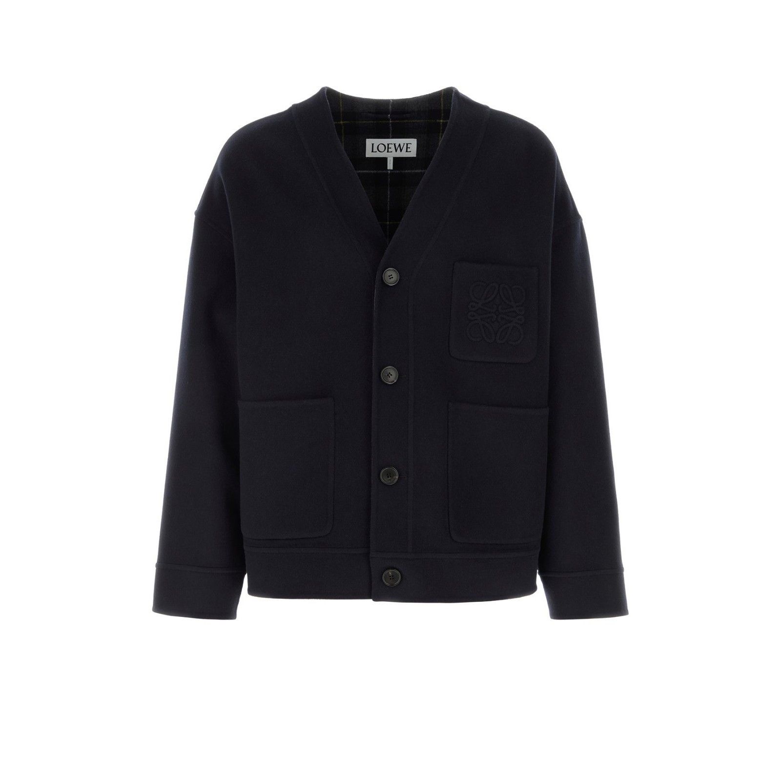 Loewe LOEWE Dark Blue Wool Blend Cardigan New & Authentic (Men's s Size US XXL / EU 58 / 5 - 1 Thumbnail