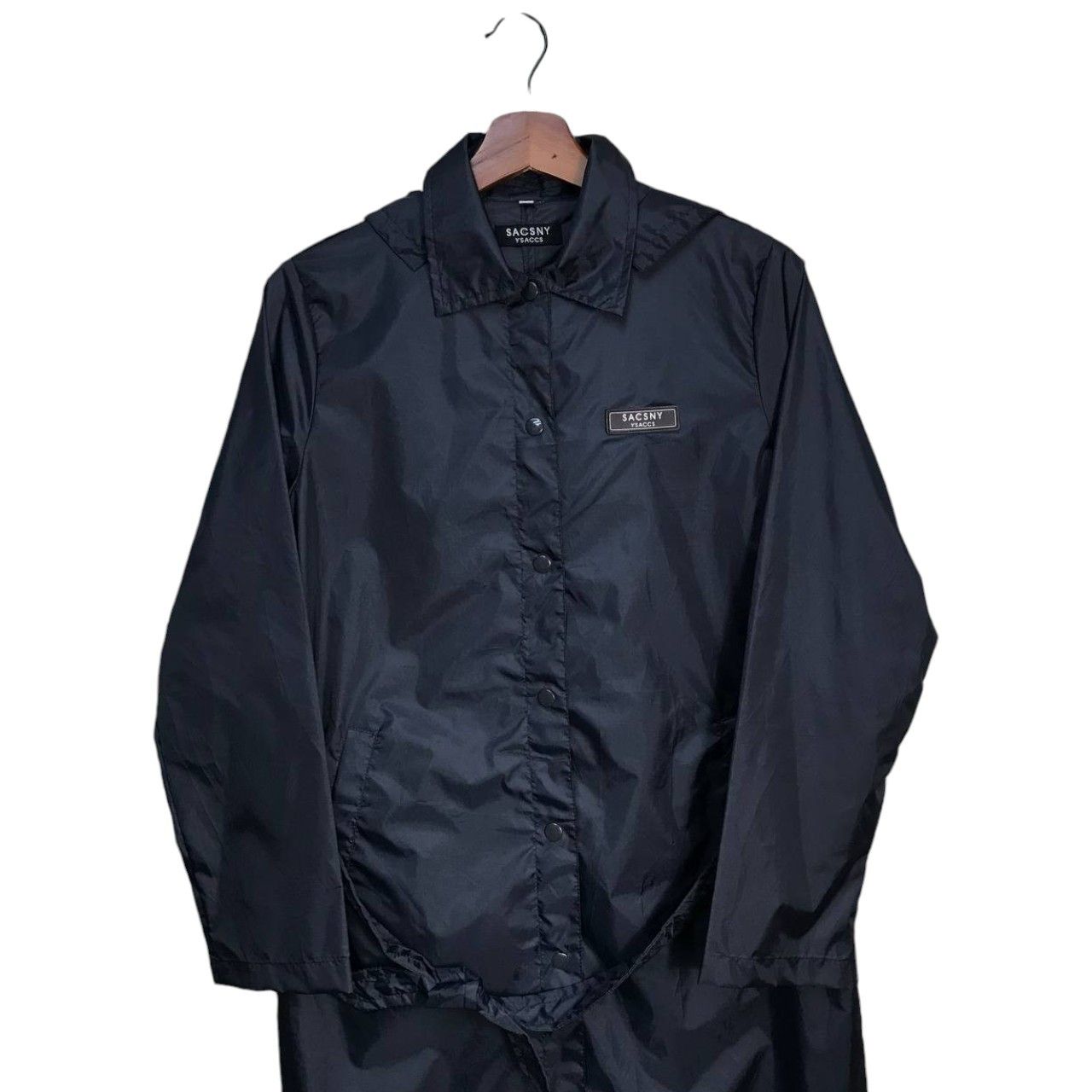 Y's YS YOHJI YAMAMOTO NYLON THIN BUTTON JACKET Size M / US 6-8 / IT 42-44 - 2 Thumbnail