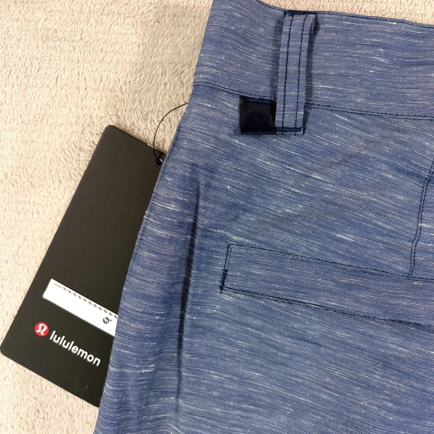 Lululemon Lululemon Lululinen Pleated Trouser Pants Club Blue Men 34x30 NWT Casual Chino Straight Pants Solid Blue Vintage No 5-Pocket Size US 34 / EU 50 - 6 Thumbnail