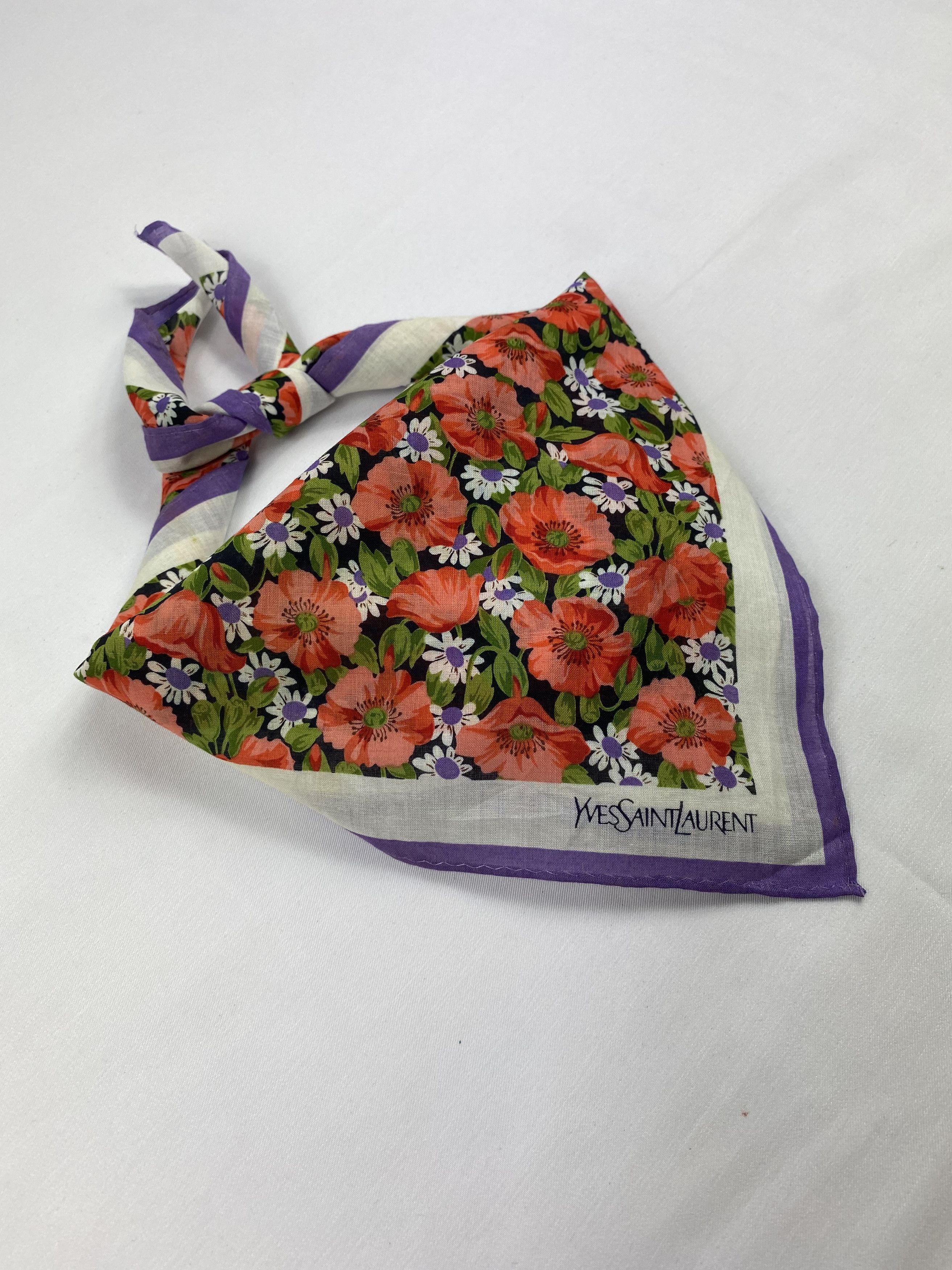 Yves Saint Laurent Yves Saint Laurent Bandana / Handkerchief / Neckerchief Size ONE SIZE - 1 Thumbnail