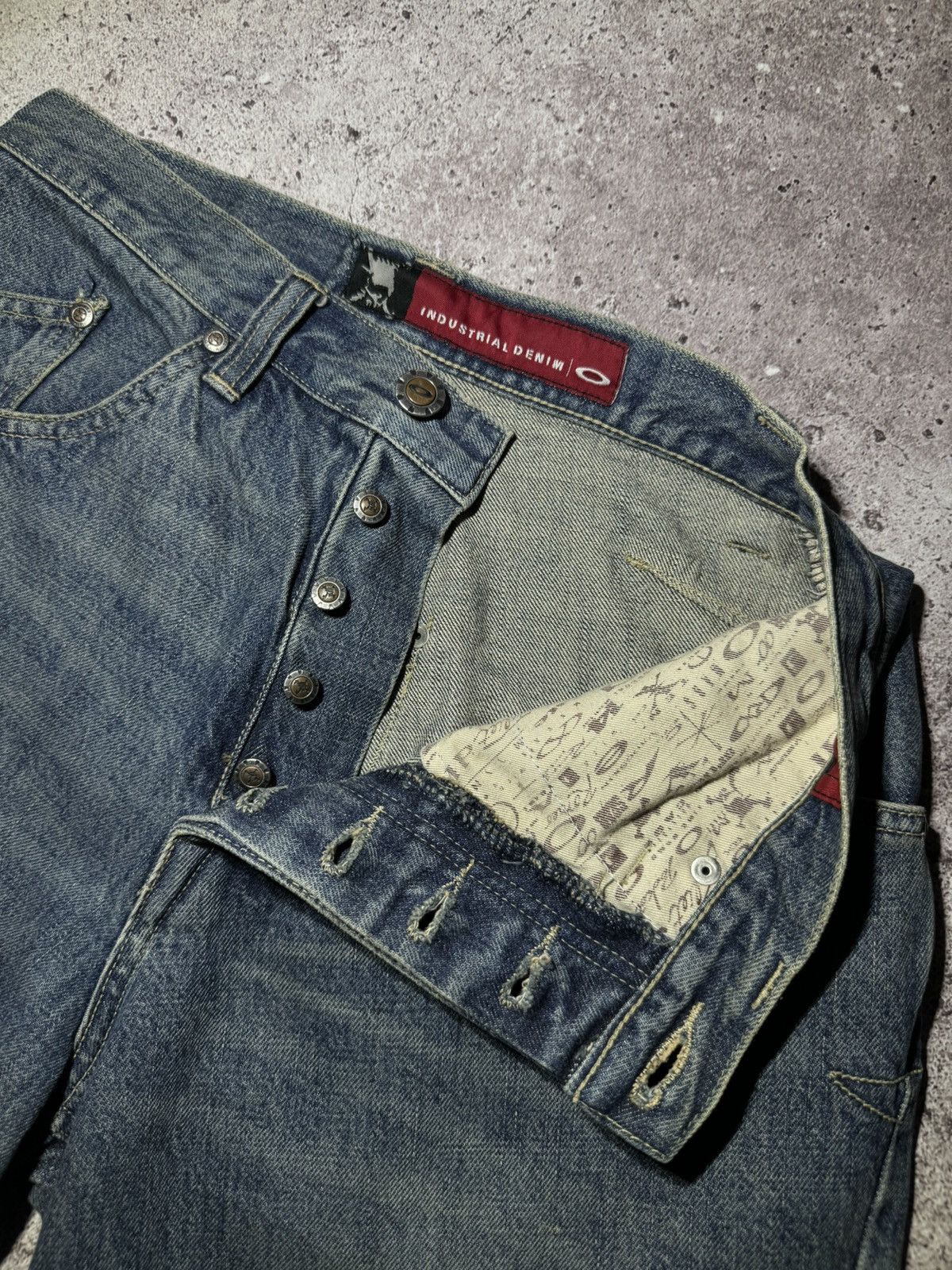 Oakley × Vintage Oakley Vintage y2k Rap Streetwear Rare Baggy Denim Jeans Size US 32 / EU 48 - 11 Thumbnail
