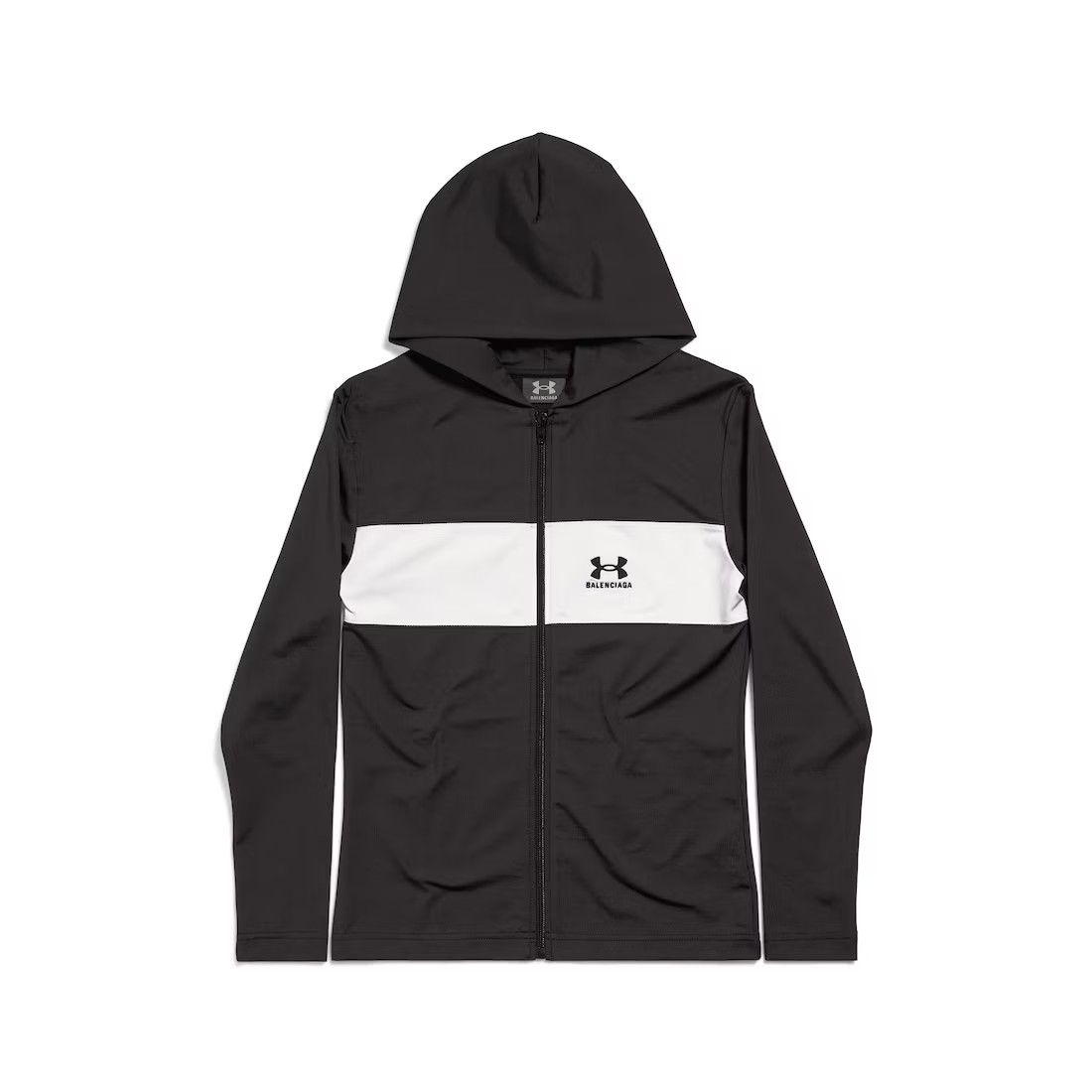 Balenciaga × Under Armour o1s1wg110425 Under Armour® Sweatsuit Hoodie in Black/White Size US M / EU 48-50 / 2 - 3 Thumbnail
