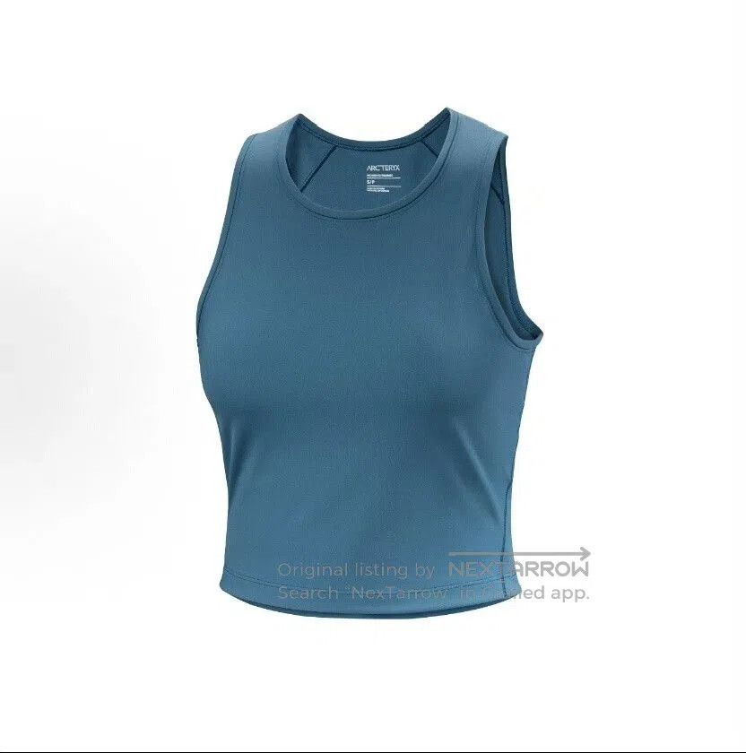 m_moriabc Women's Serene Blue Soria Tank Top. Size L / US 10 / IT 46 - 5 Thumbnail