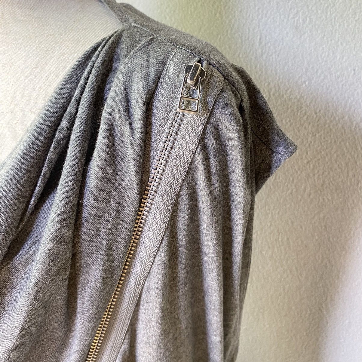 ATSURO TAYAMA A/T ATSURO TAYAMA Light Gray Panel Zip Dress Size S / US 4 / IT 40 - 20 Thumbnail