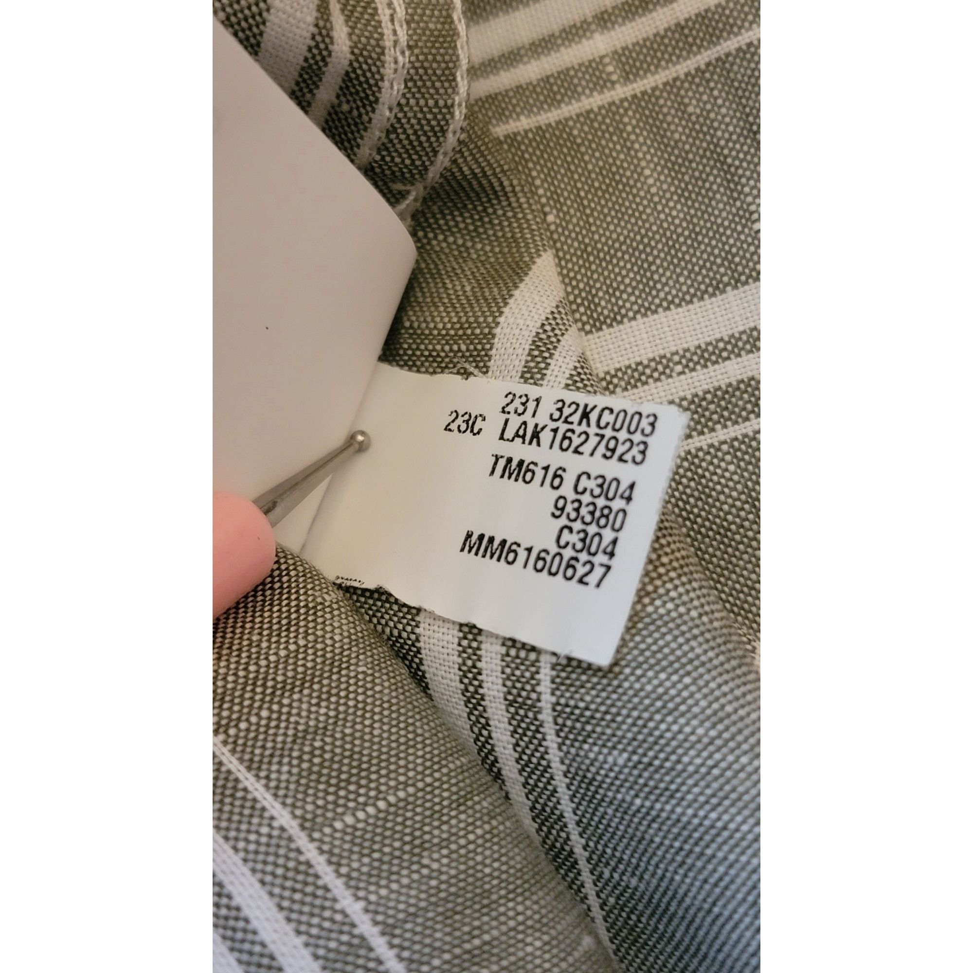Brunello Cucinelli Brunello Cucinelli Men’s Linen Button-Down Shirt Gray White Size US M / EU 48-50 / 2 - 11 Thumbnail
