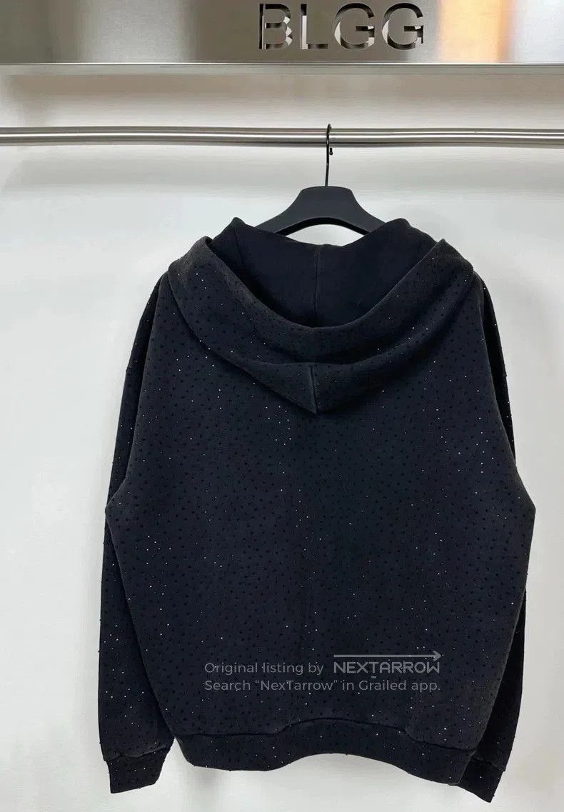 Balenciaga Balenciaga Crystal Zip Hoodie M. Size US M / EU 48-50 / 2 - 2 Thumbnail