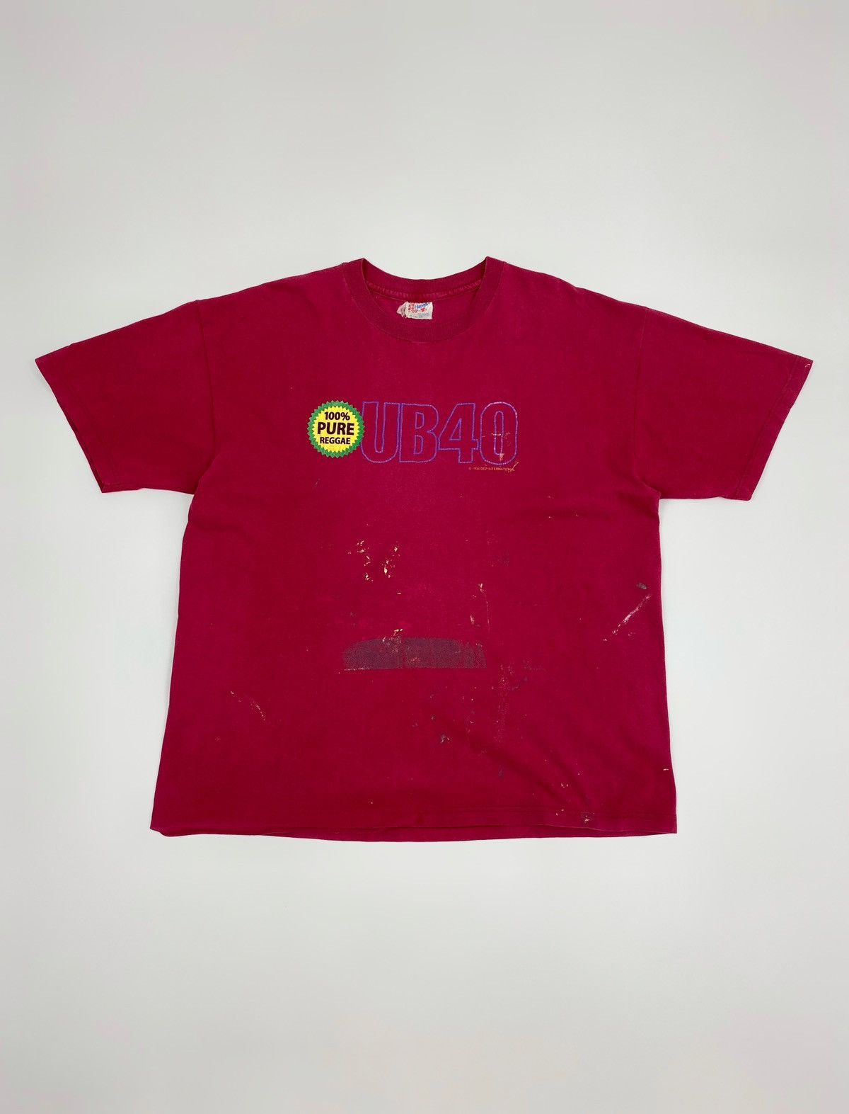 Band Tees 1994 Vintage Thrashed UB40 Reggae Summer Tour Graphic Tee Size US XL / EU 56 / 4 - 2 Thumbnail