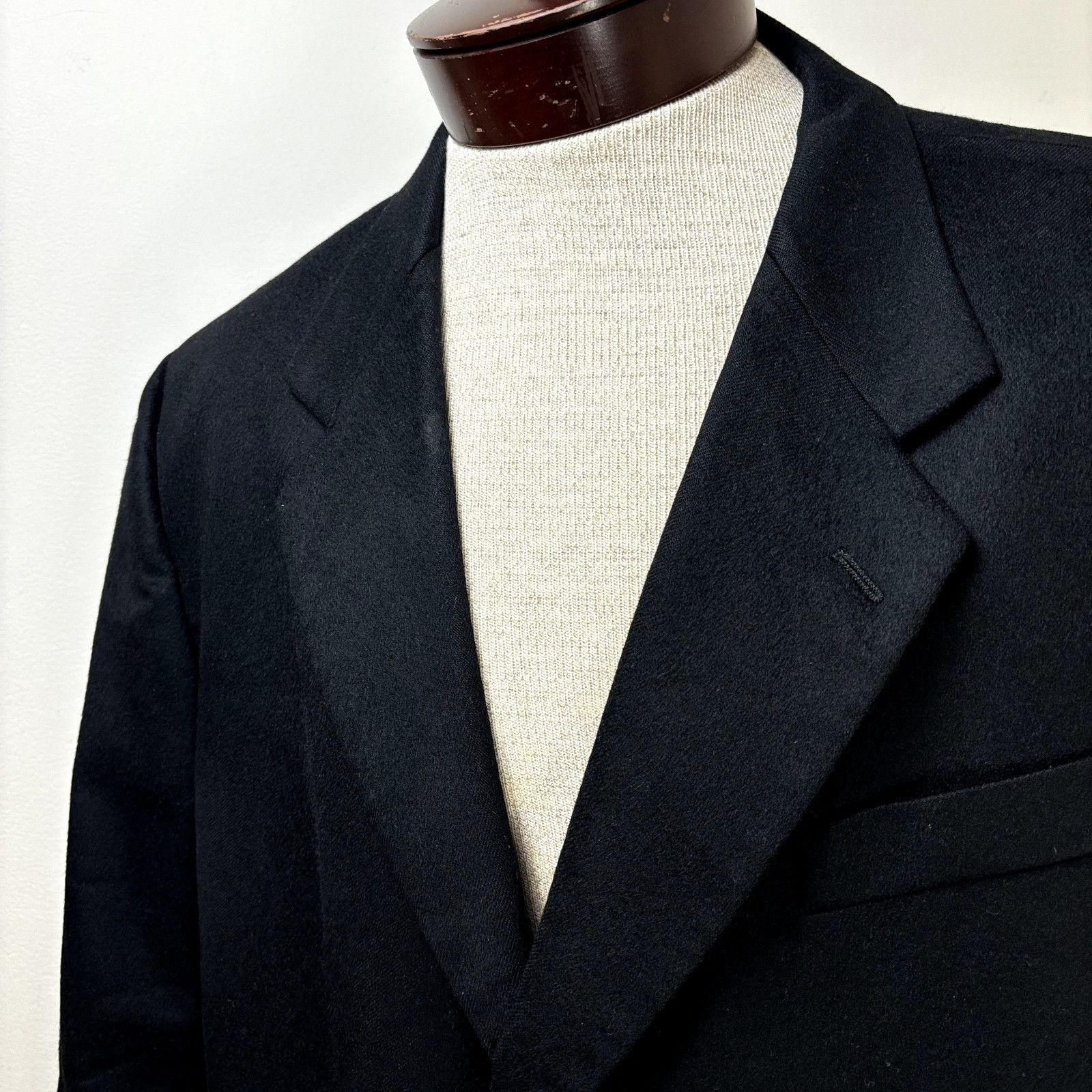 Donna Karan Donna Karan Men's Black Cashmere Sport Coat 48R Blazer Suit Size 48R - 3 Thumbnail