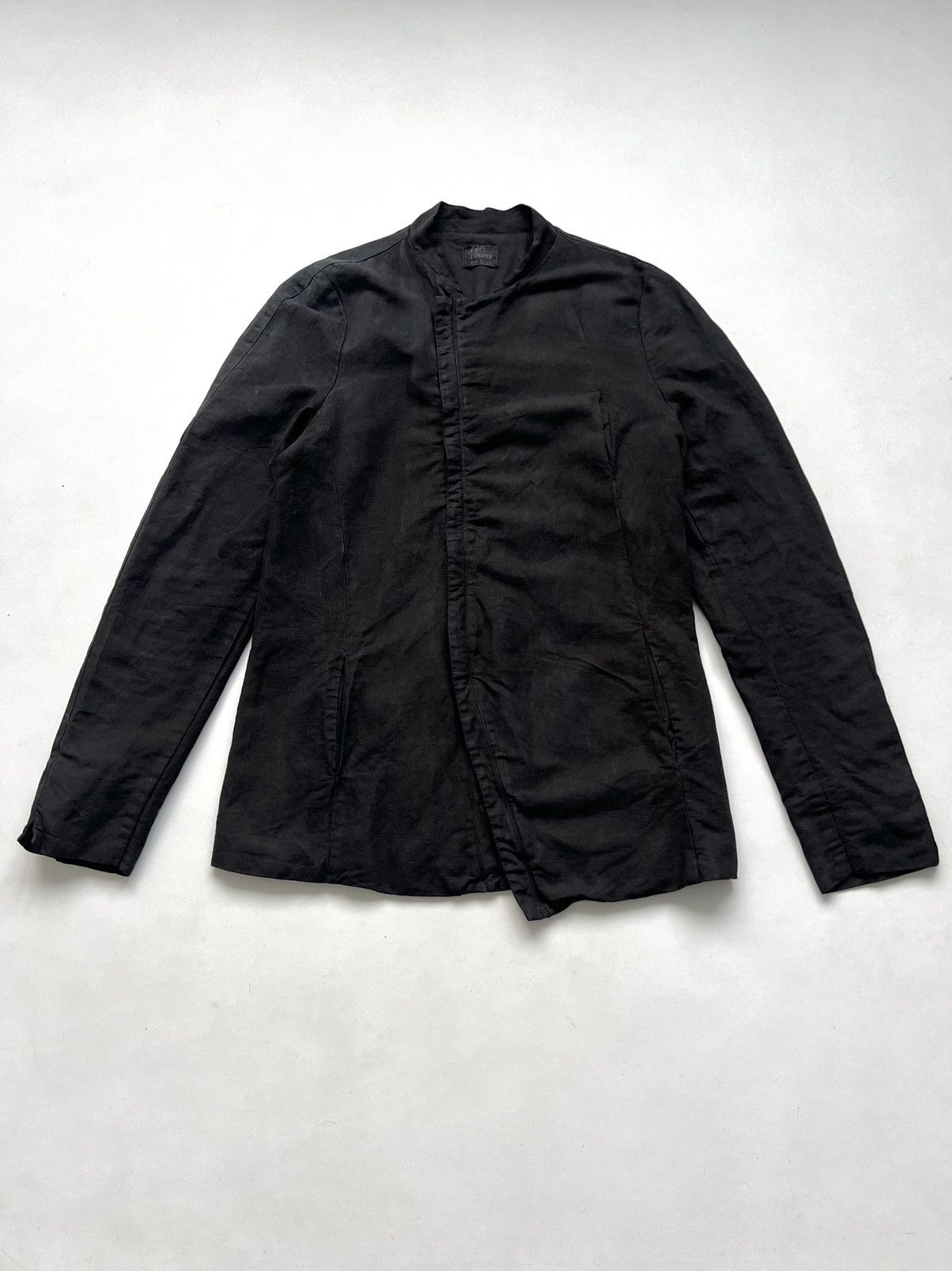 Individual Sentiments 🇮🇹Lost&Found Ria Dunn Linen Asymmetrical Heavy Zip Up Jacket Size US L / EU 52-54 / 3 - 5 Thumbnail
