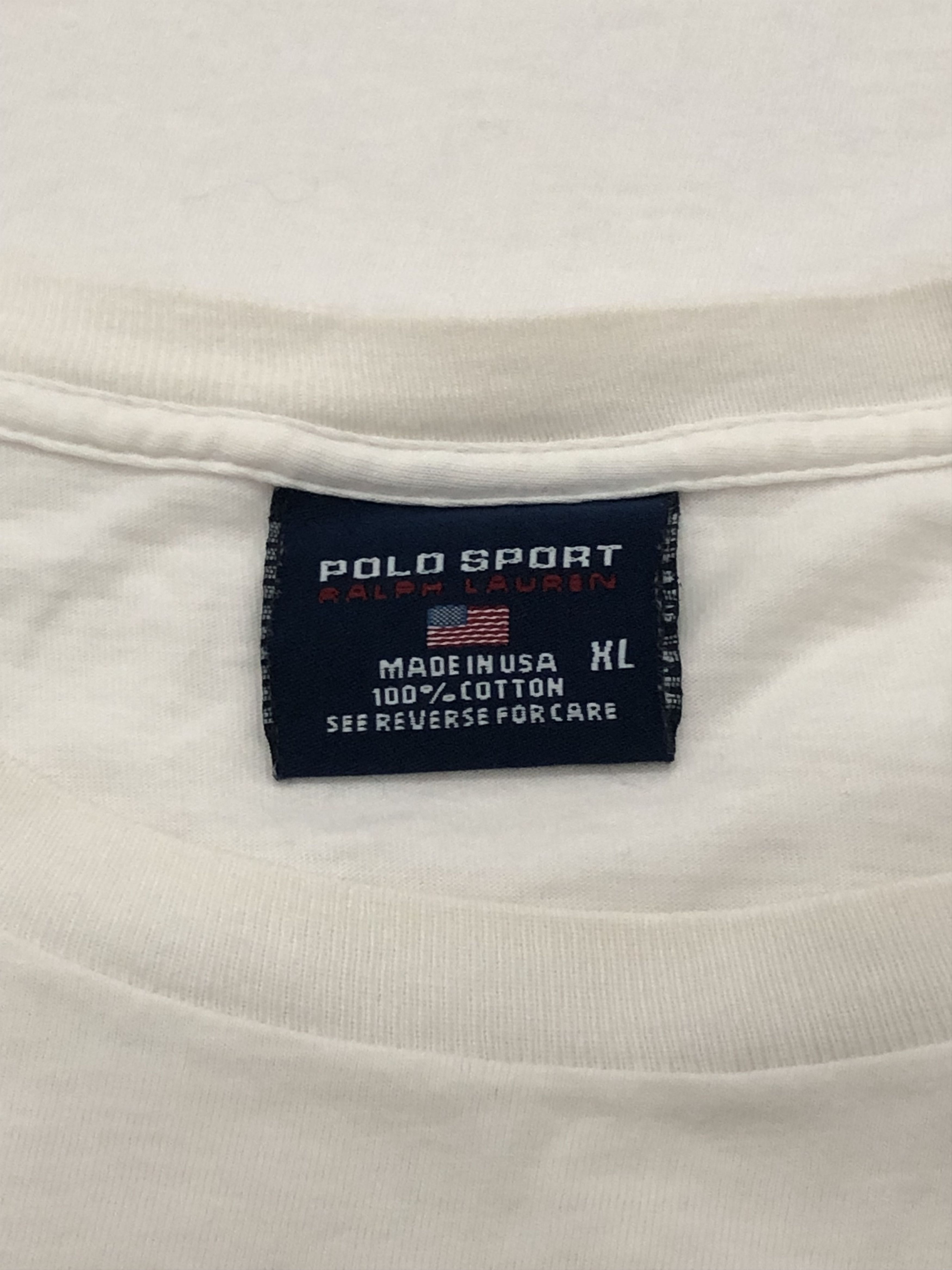 Polo Ralph Lauren Vintage Polo Sport Ralph Lauren USA Flag Tee Size US XL / EU 56 / 4 - 3 Thumbnail