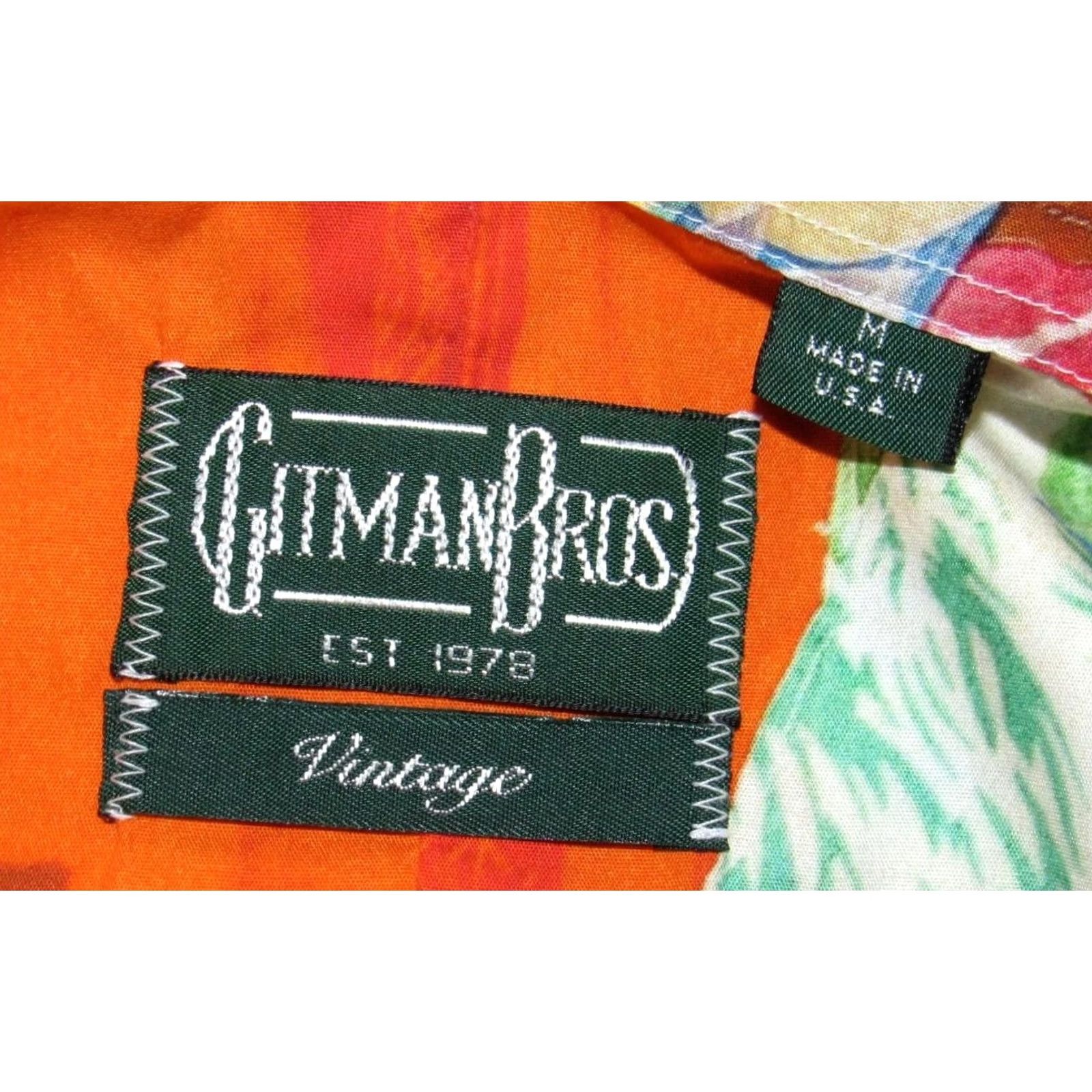 Vintage GITMAN VINTAGE Aloha Quilt Short Sleeve Button Down Shirt Medium NWT Size US M / EU 48-50 / 2 - 4 Thumbnail