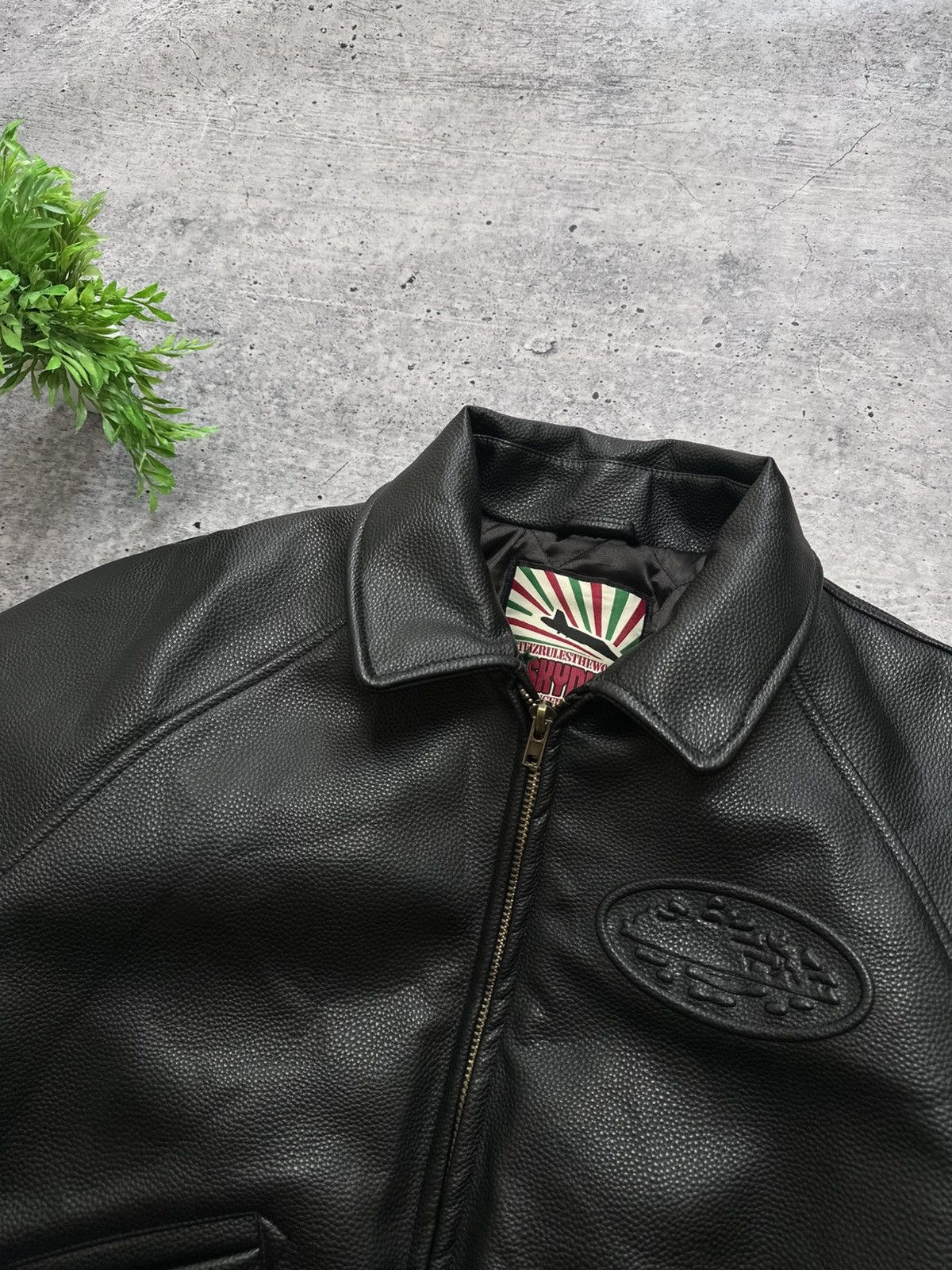 Corteiz Corteiz RTW Da Skydive Y2K Leather Casual Jacket Bomber Size US XL / EU 56 / 4 - 12 Thumbnail