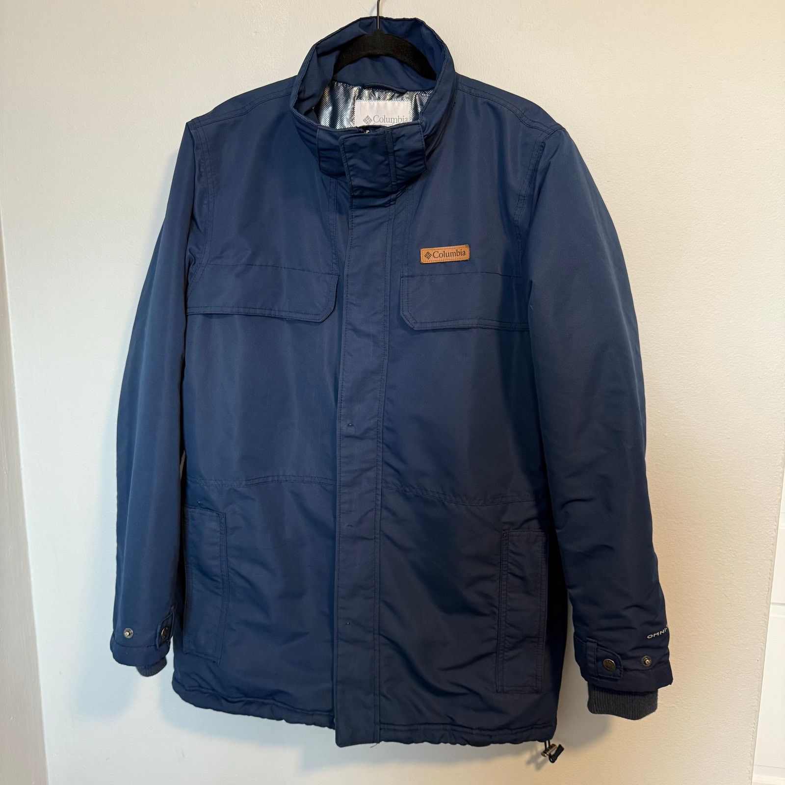 Columbia Columbia Omni-Tech Navy Blue Insulated Ski Jacket Mens Sz M Size US M / EU 48-50 / 2 - 1 Thumbnail