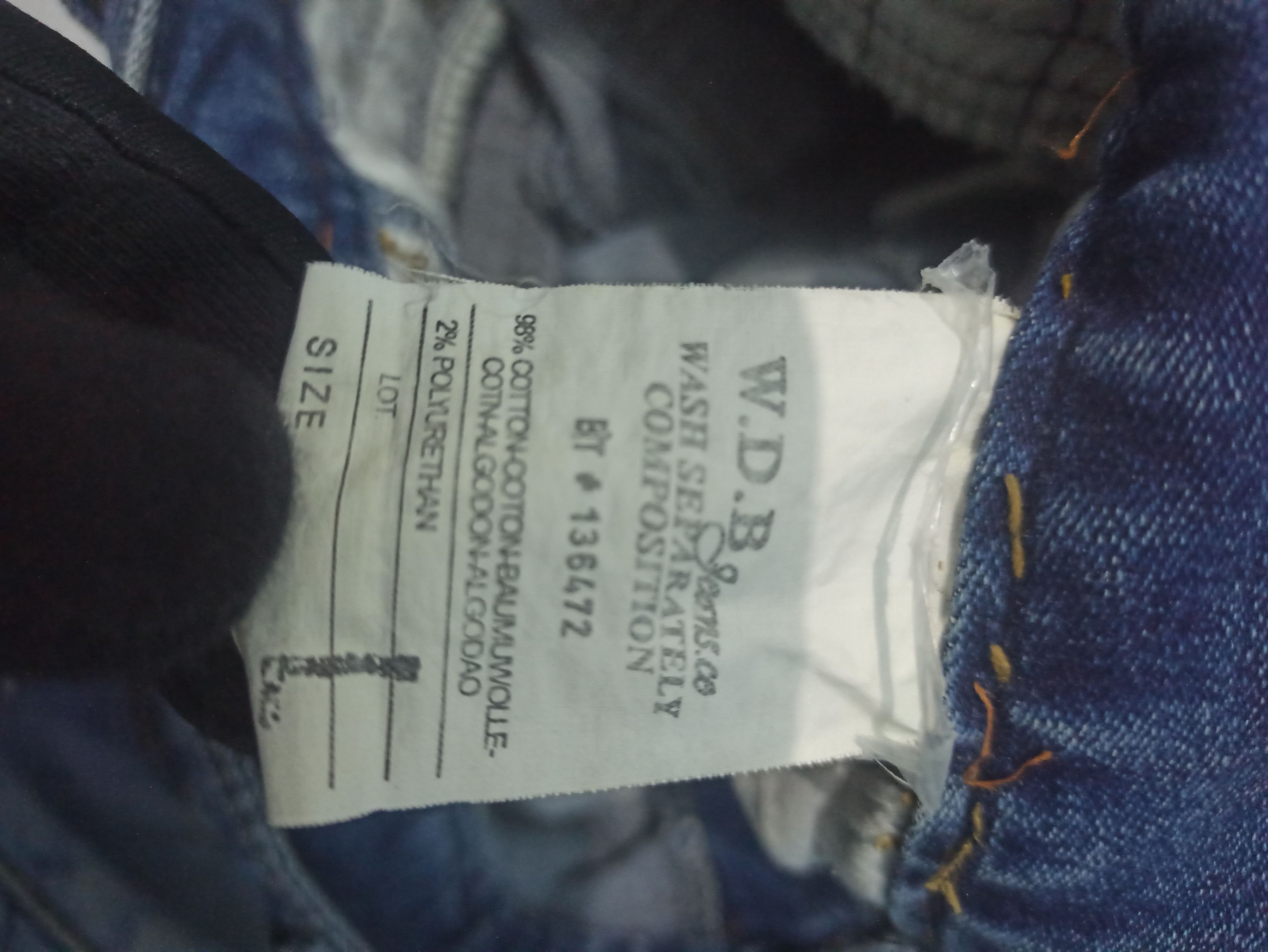 Japanese Brand W.D.B Bikers Jeans Size US 30 / EU 46 - 7 Thumbnail