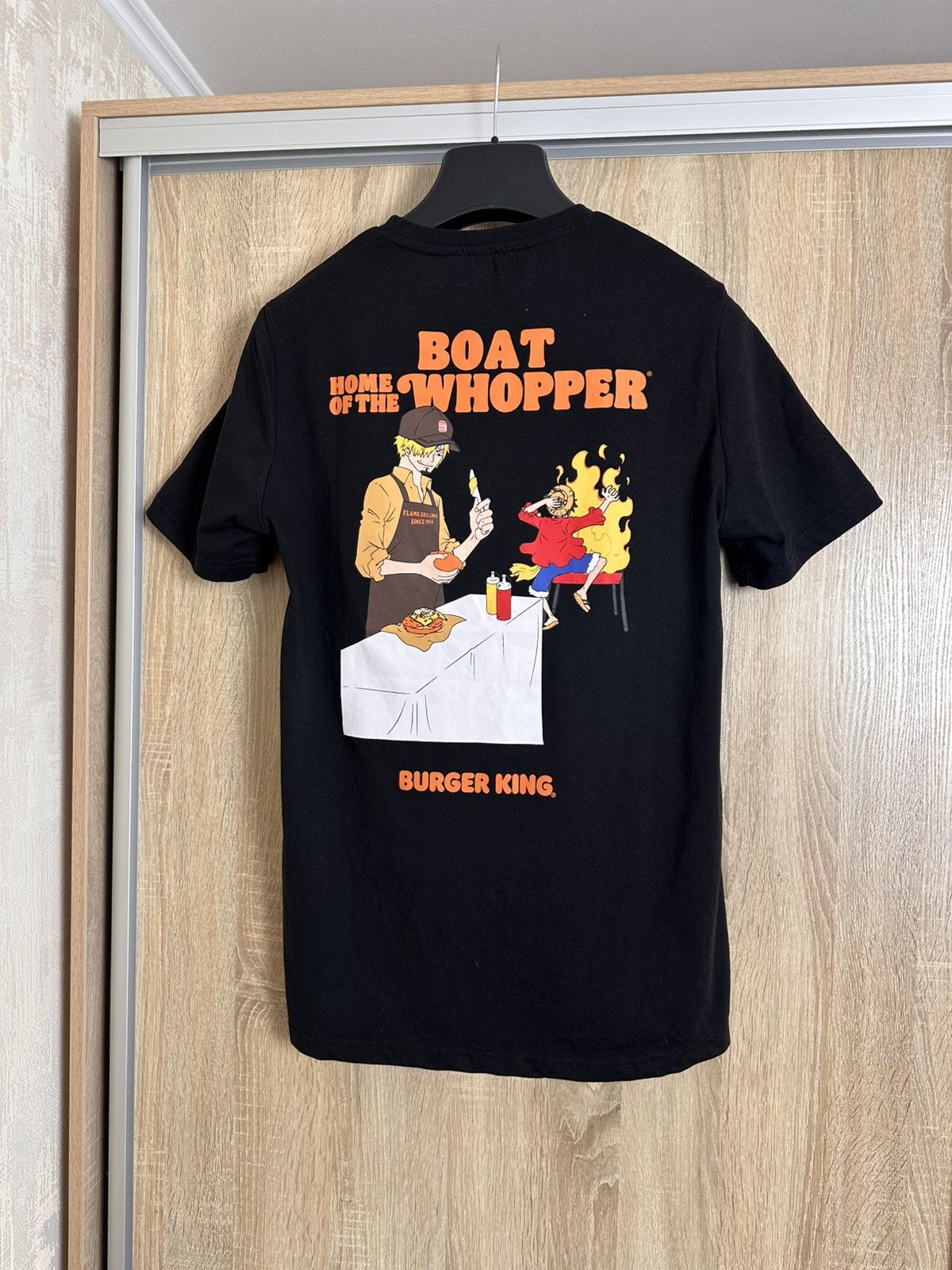 One Piece 🔥 One Piece x Burger King Flame Grilling T Shirt Anime Japan Size US M / EU 48-50 / 2 - 1 Thumbnail