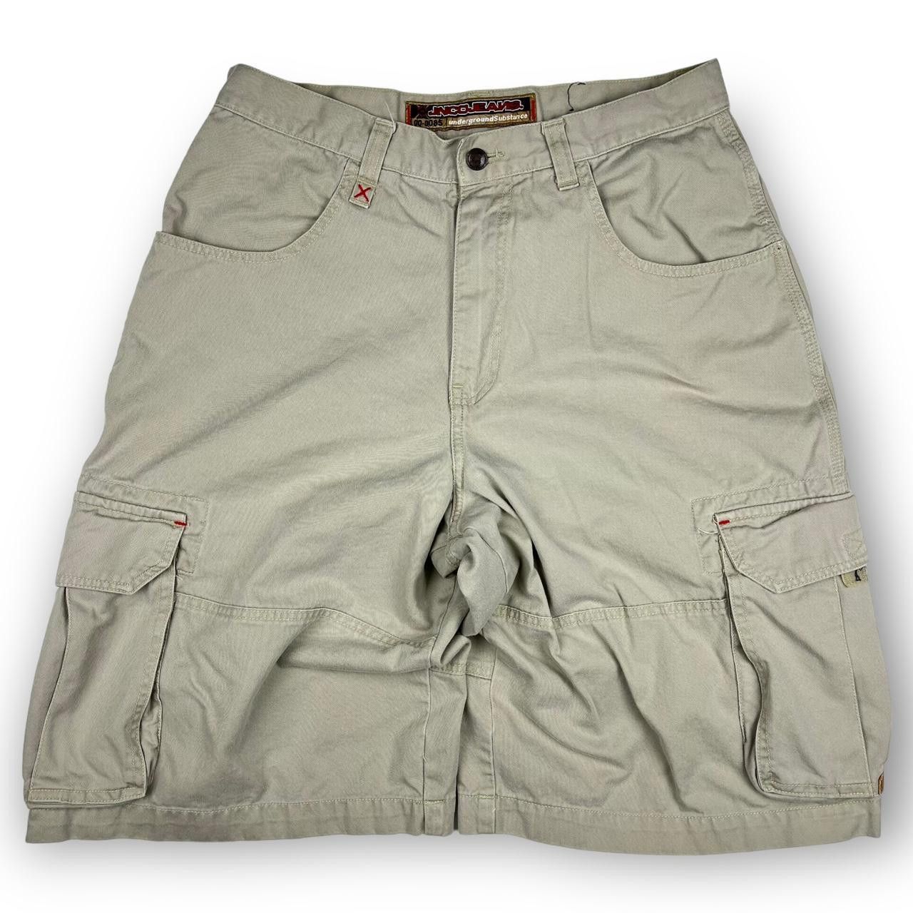 JNCO JNCO Men's Tan and Cream Shorts Size US 32 / EU 48 - 3 Thumbnail