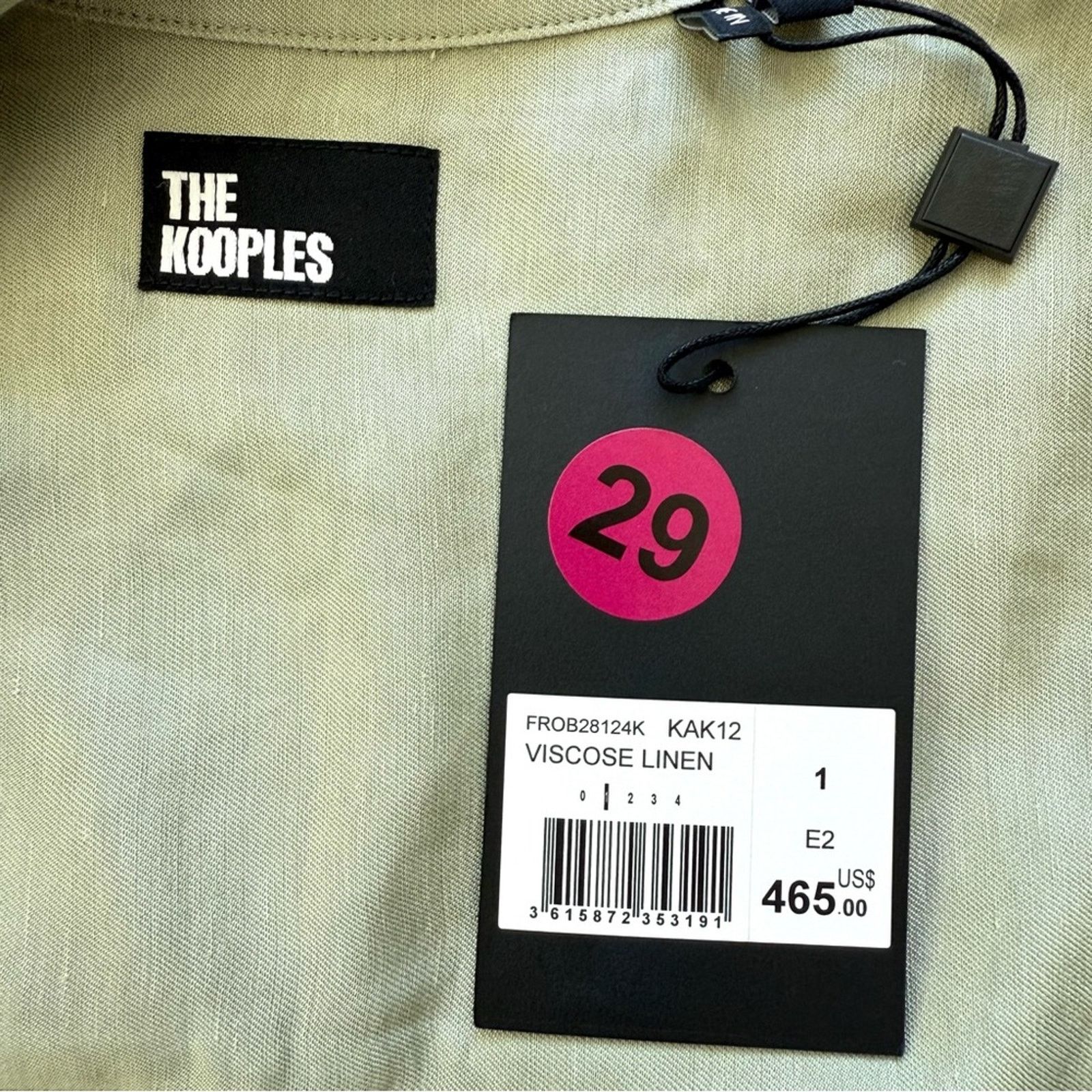 The Kooples NWT!!! The Kooples women linen shirt dress size 1 or M 465$ Size M / US 6-8 / IT 42-44 - 6 Thumbnail