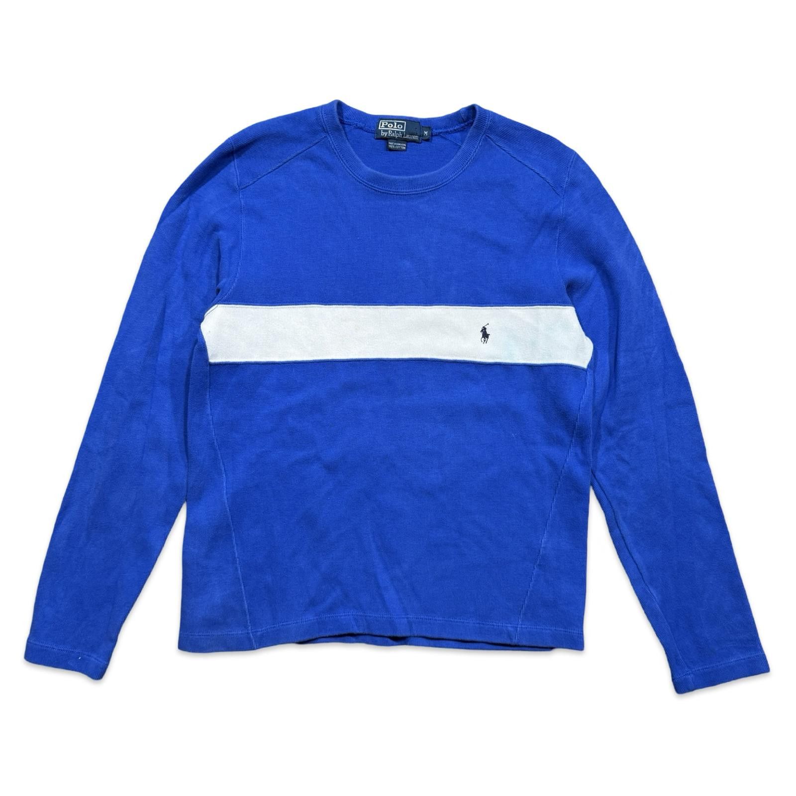 Polo Ralph Lauren Polo Ralph Lauren Long Sleeve Blue Stripe Crewneck Size US M / EU 48-50 / 2 - 1 Thumbnail