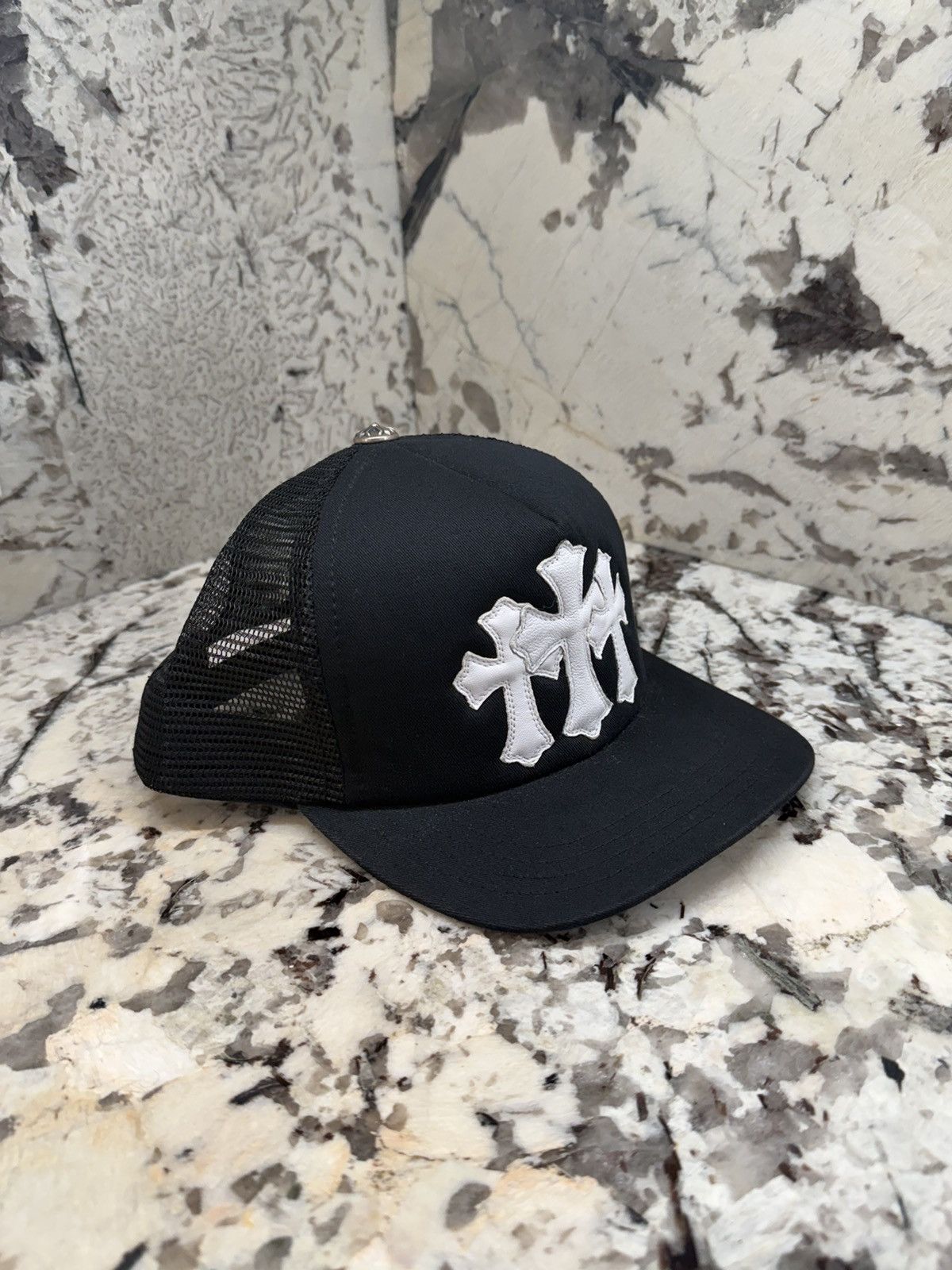 Chrome Hearts Chrome Hearts Black White Cemetery Cross Patch Trucker Size ONE SIZE - 3 Thumbnail