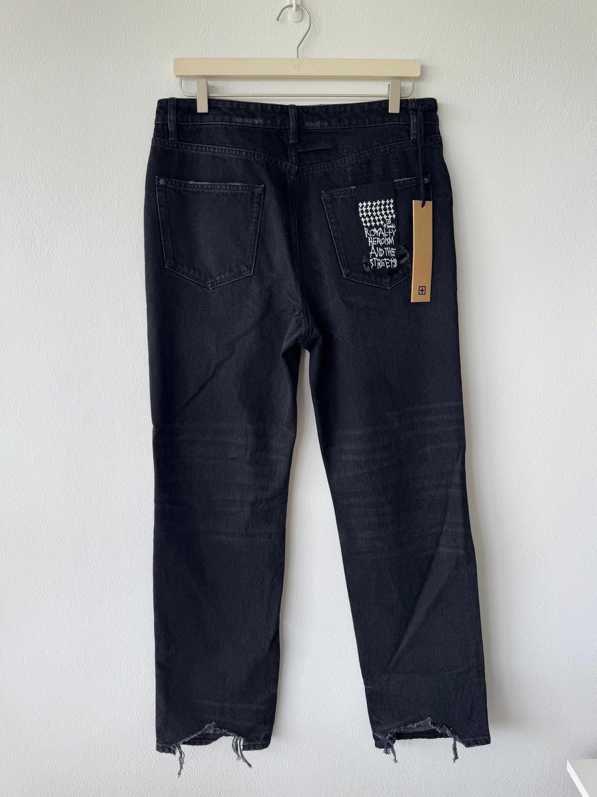 Ksubi new Ksubi mens denim jean anti k wide king hit faded black Size US 32 / EU 48 - 5 Thumbnail