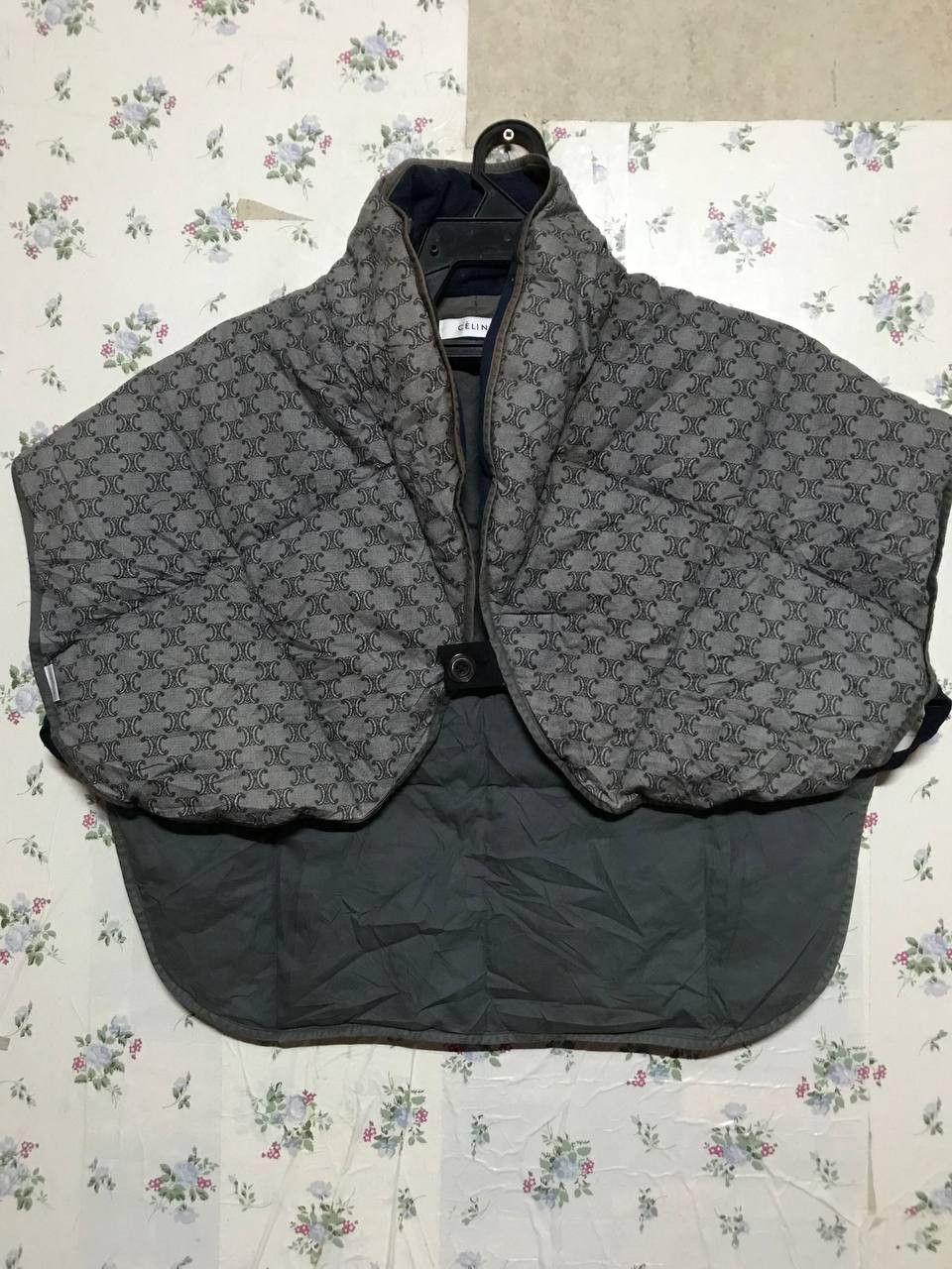 Celine Vintage 80s Celine Iconic Monogram Poncho Vest Size US M / EU 48-50 / 2 - 2 Thumbnail