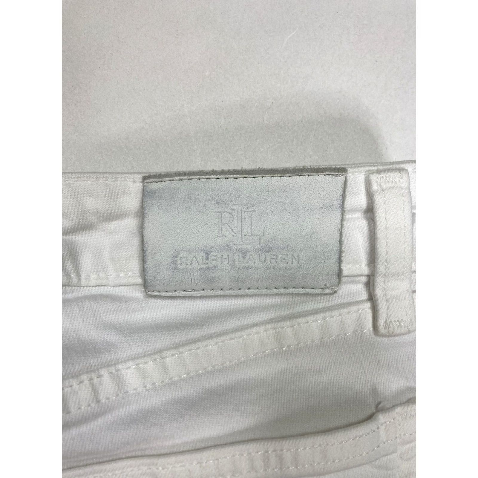 Polo Ralph Lauren VINTAGE Polo Ralph Lauren Jeans Women 4P Mid Rise Ankle Denim White Striped Floral Pattern Logo Pocket 25in Inseam Womens Size 27" / US 4 / IT 40 - 5 Thumbnail