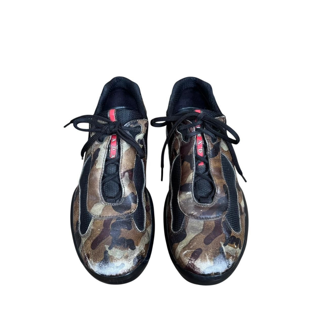 Prada × Vintage Prada Y2K Camo Sneakers, Sz 10.5 (Fits 11.5-12), Light Wear Size US 11.5 / EU 44-45 - 3 Thumbnail