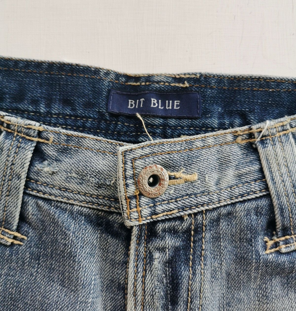 Anime Bit Blue x Scolar Twist Legs Denim Jeans Size US 30 / EU 46 - 4 Thumbnail