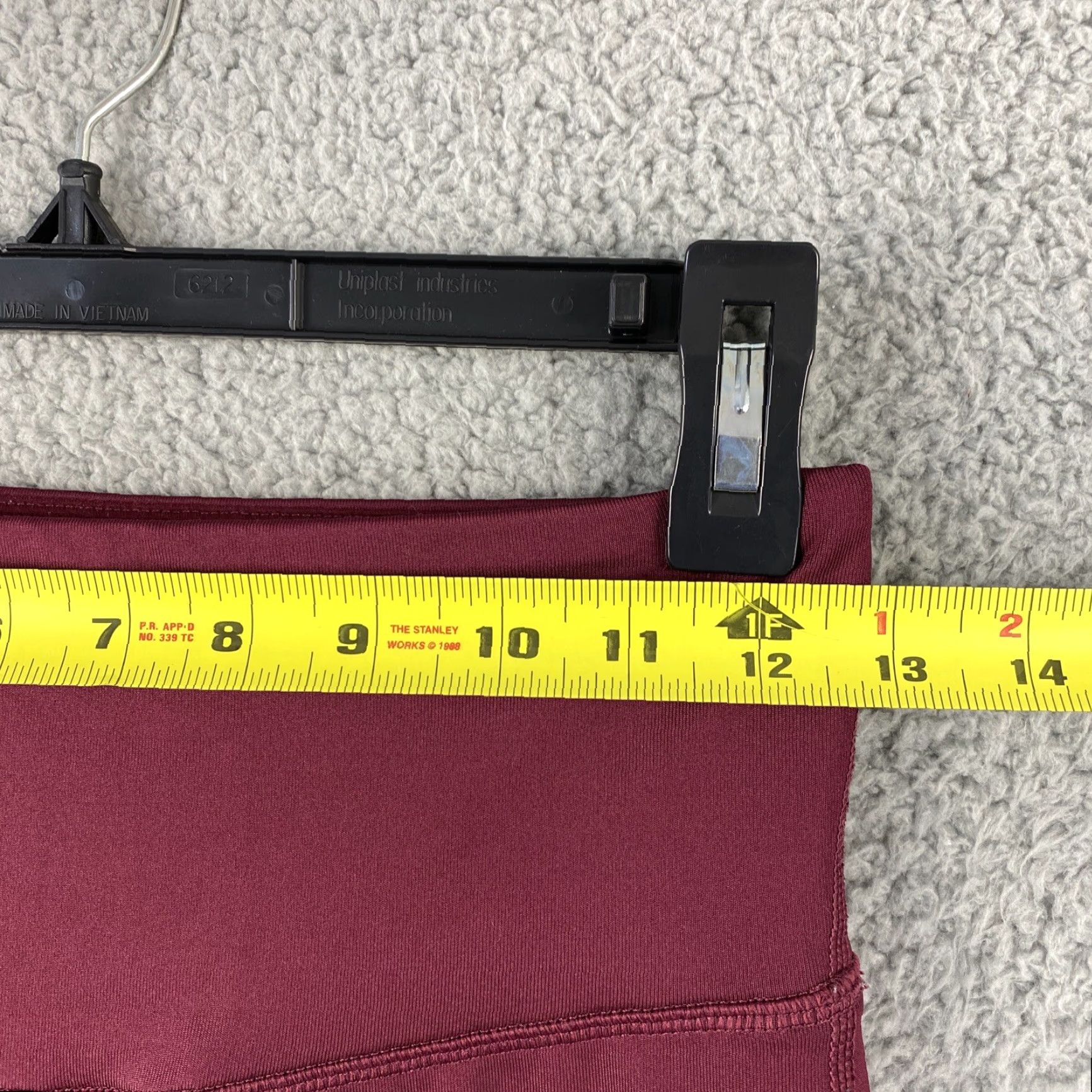 Champion CHAMPION DUODRY WORKOUT LEGGINGS WOMEN'S SIZE Small S MAROON / 38-56 Size 28" / US 6 / IT 42 - 4 Thumbnail