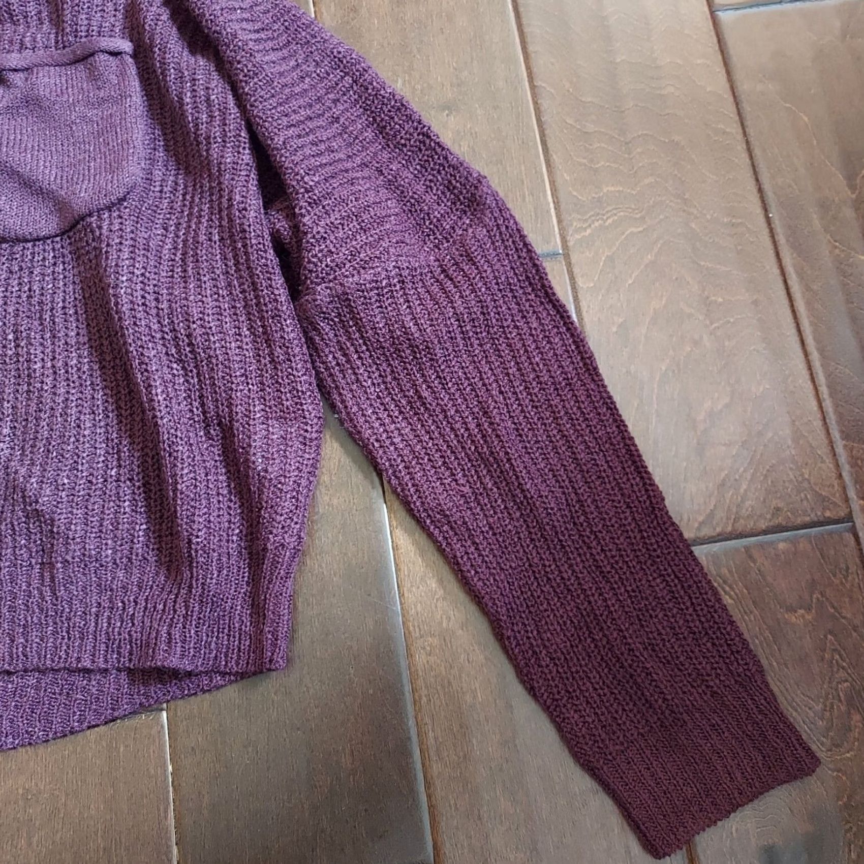 Vintage Charlotte Russe Maroon Burgundy Cropped Knit Sweater XL Womens Retail Size XL / US 12-14 / IT 48-50 - 6 Thumbnail