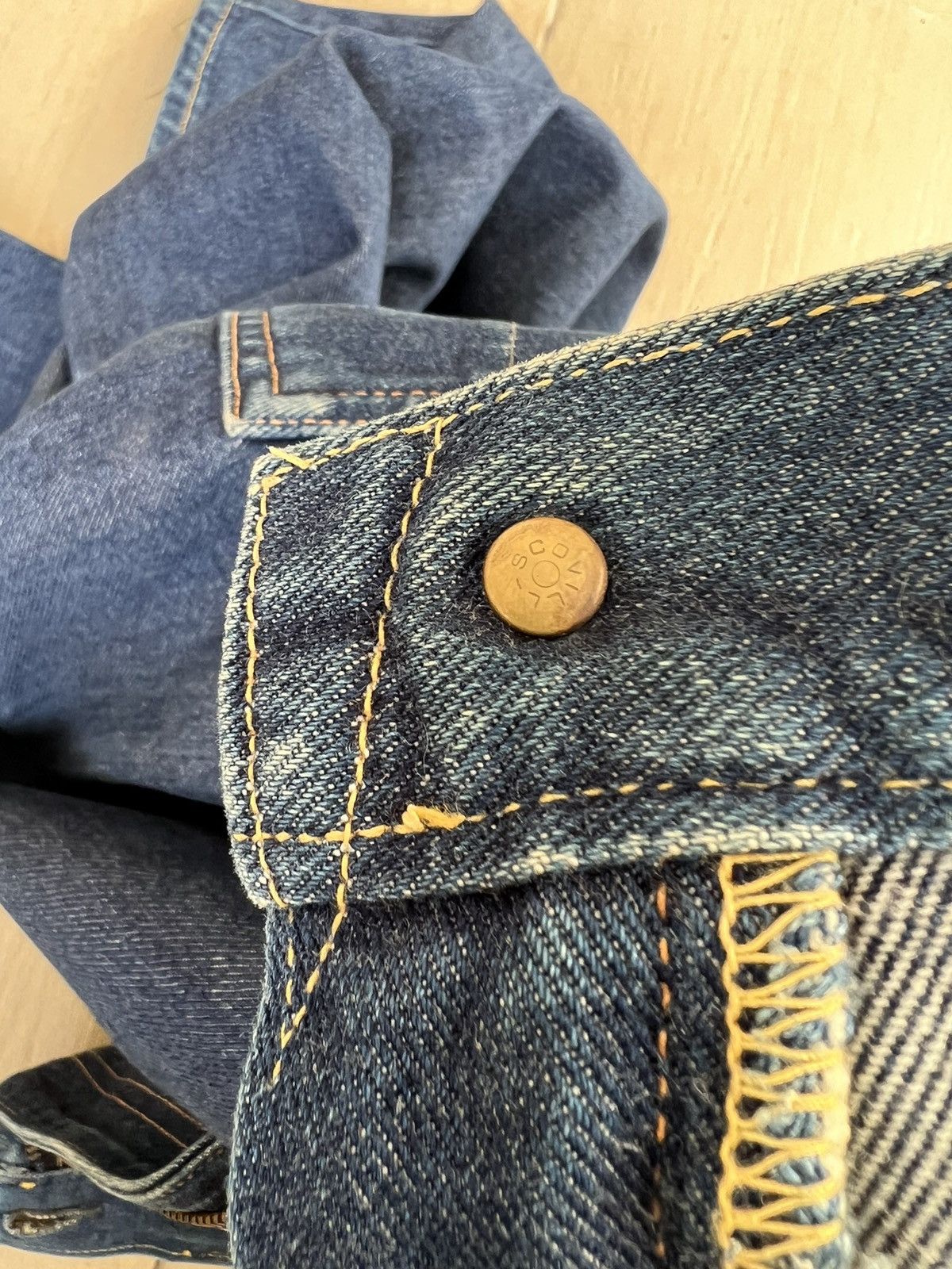 Evisu RARE!!! Vintage 90s Evisu Evis Mud Blue Denim Jeans Size US 32 / EU 48 - 23 Thumbnail