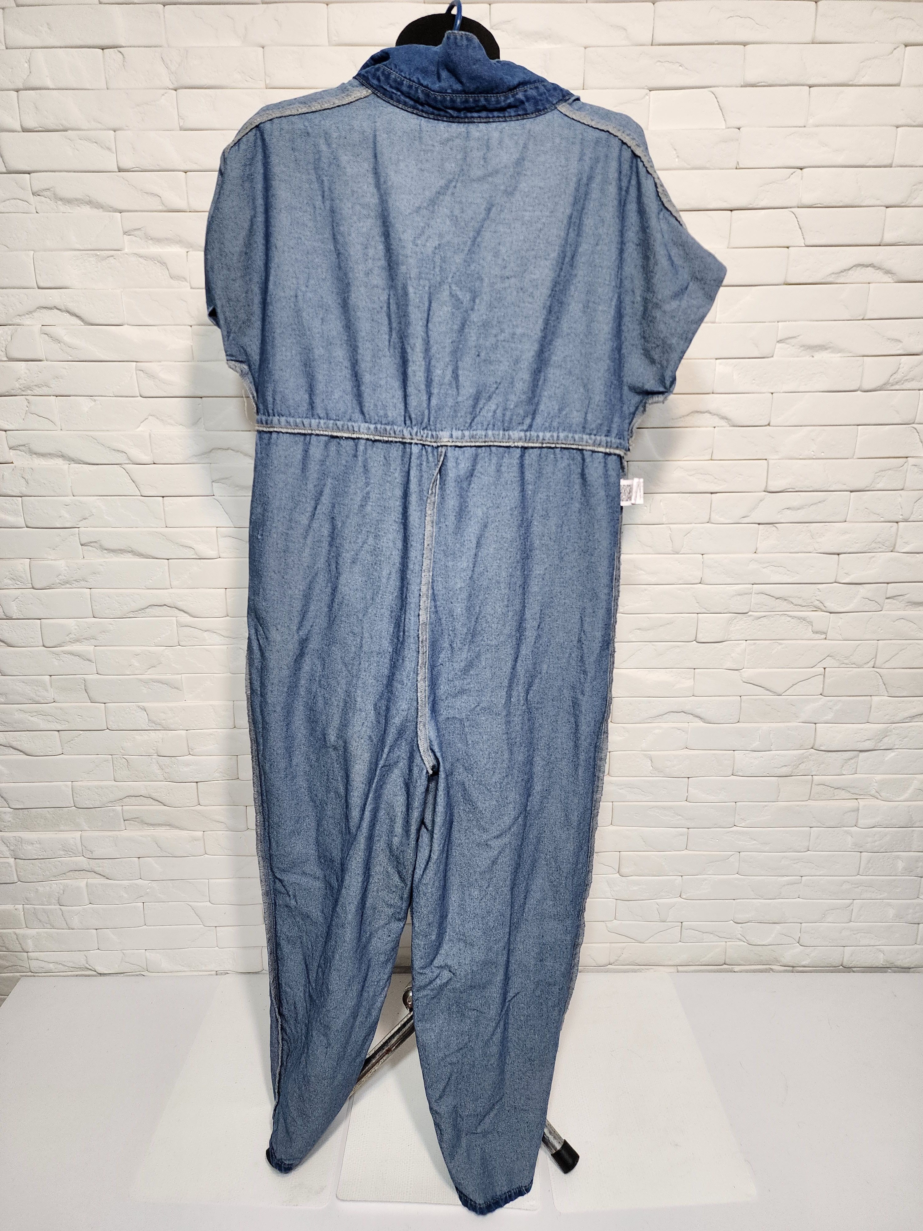 Denim & Co. Women's cotton jumpsuit. Size 42" / US 20 - 10 Thumbnail