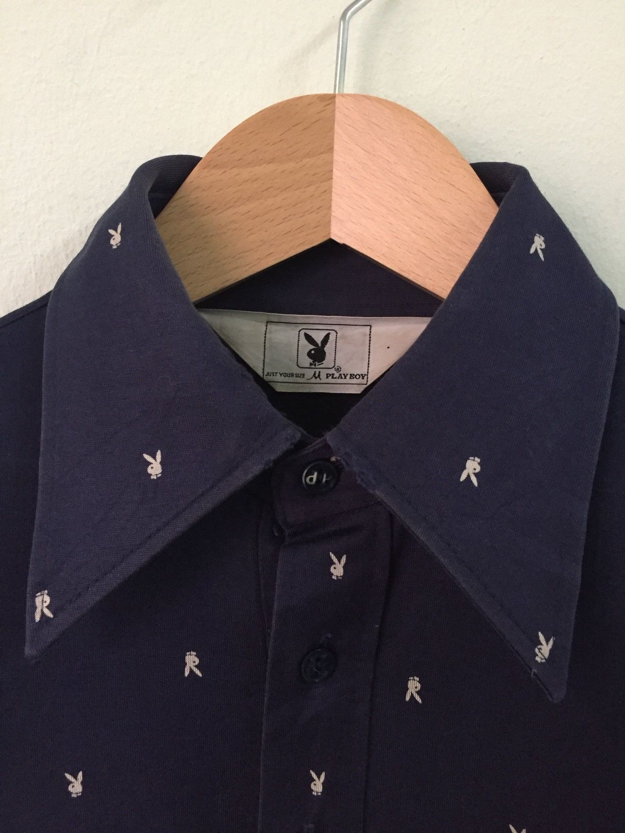 Playboy Vintage 70s Playboy Bunny Polo Long Sleeve Sharp Colar Size US M / EU 48-50 / 2 - 5 Thumbnail