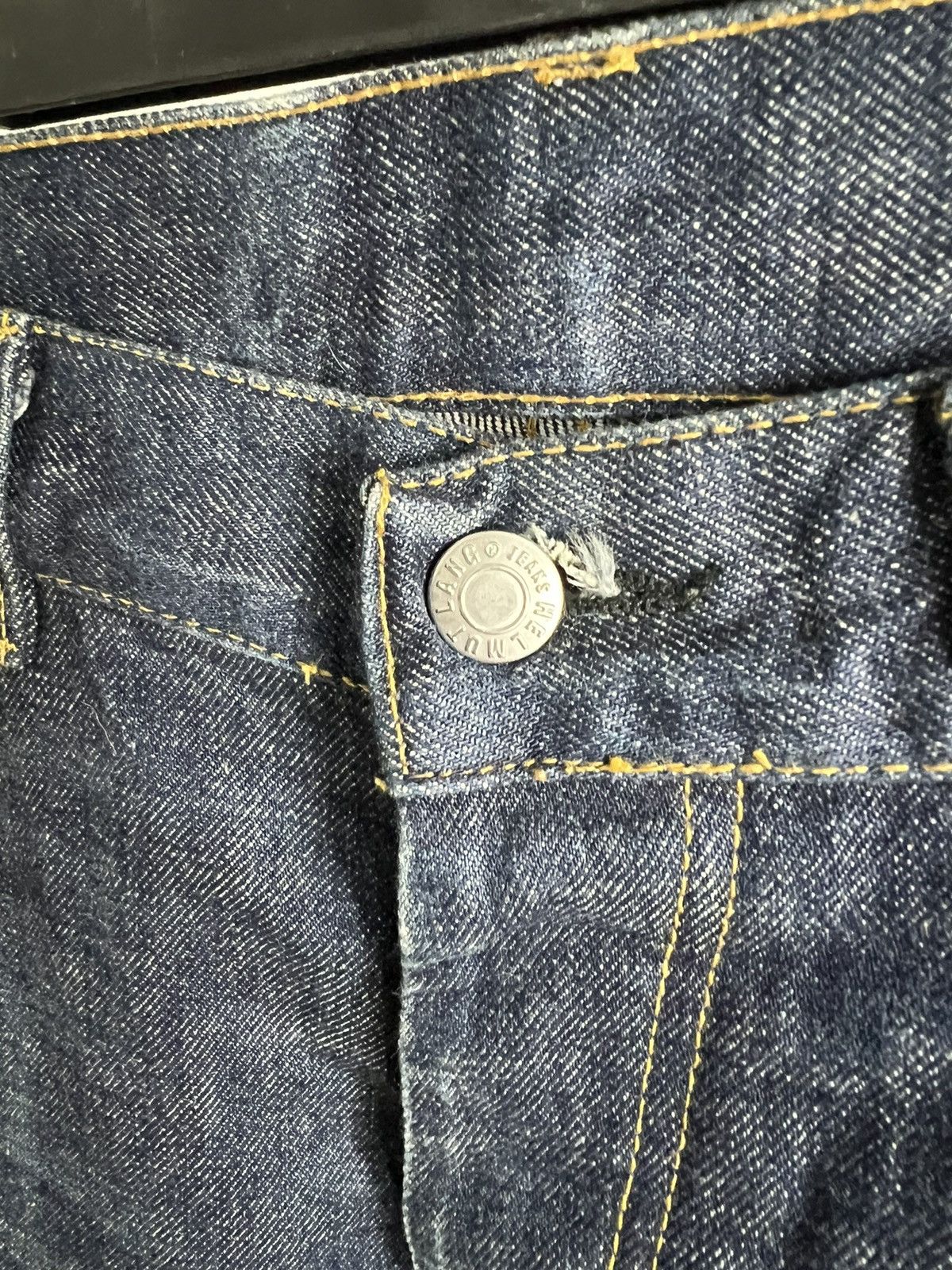 Helmut Lang × Vintage 1999s Helmut Lang Classic Raw Denim 'BootCut' Size US 31 - 3 Thumbnail