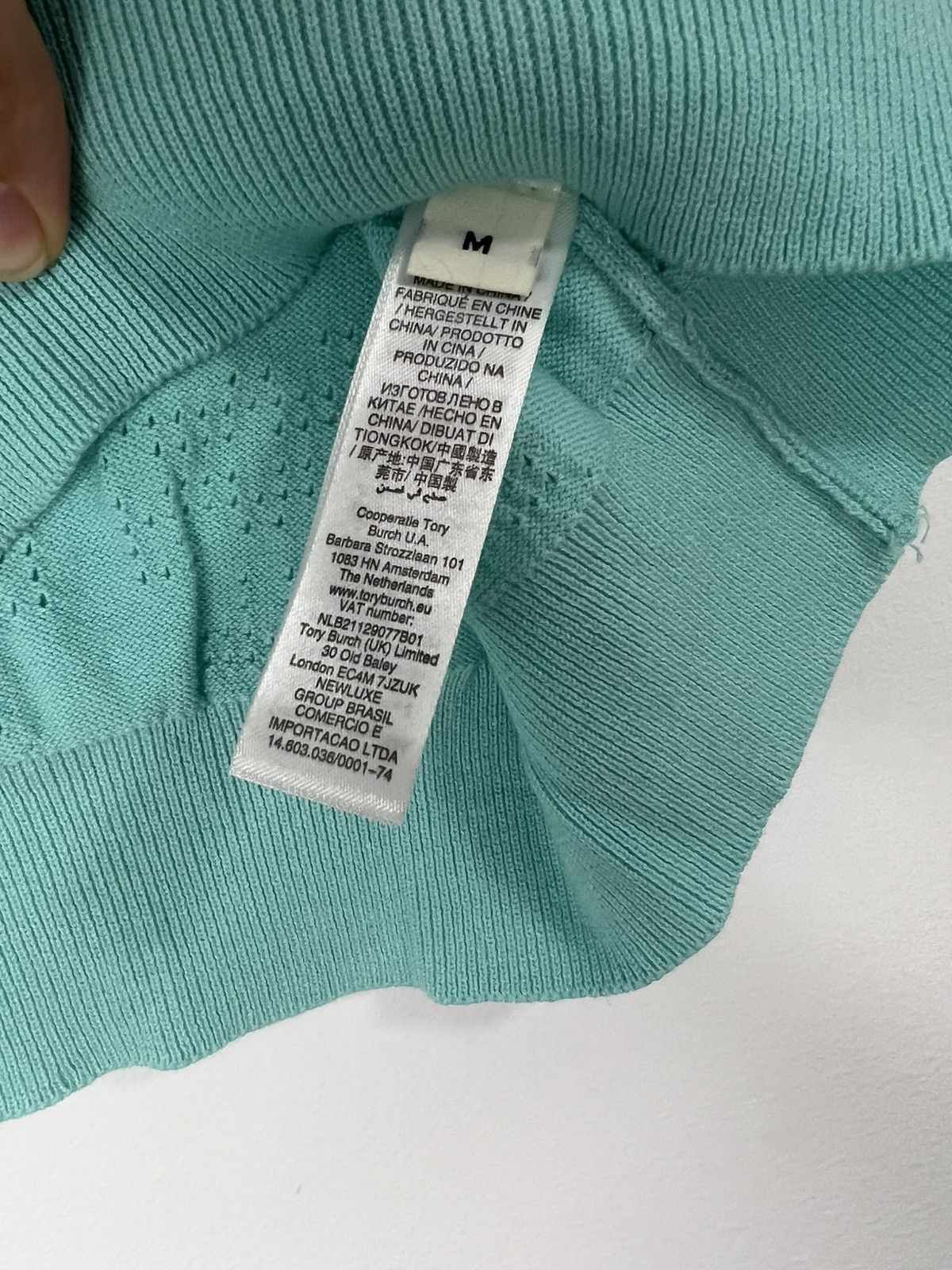 Tory Burch Tory Burch cotton polo shirt with monogram logo Size M / US 6-8 / IT 42-44 - 5 Thumbnail