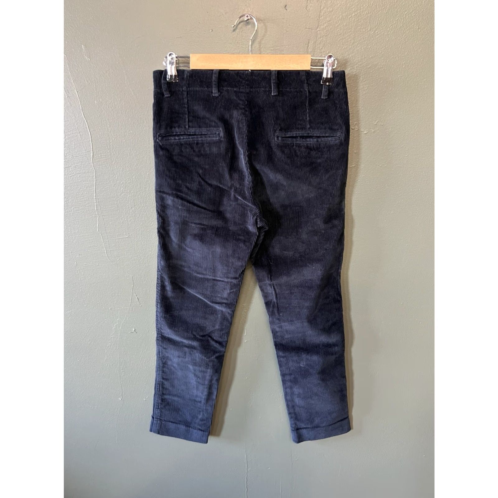 Zara Zara Man Mens Blue Corduroy Pants Tapered Straight Leg Size 29 Chino Pants Mens Blue Corduroy Straight Leg Zara 29 Regular Inseam 24 Modern Size US 29 - 2 Thumbnail