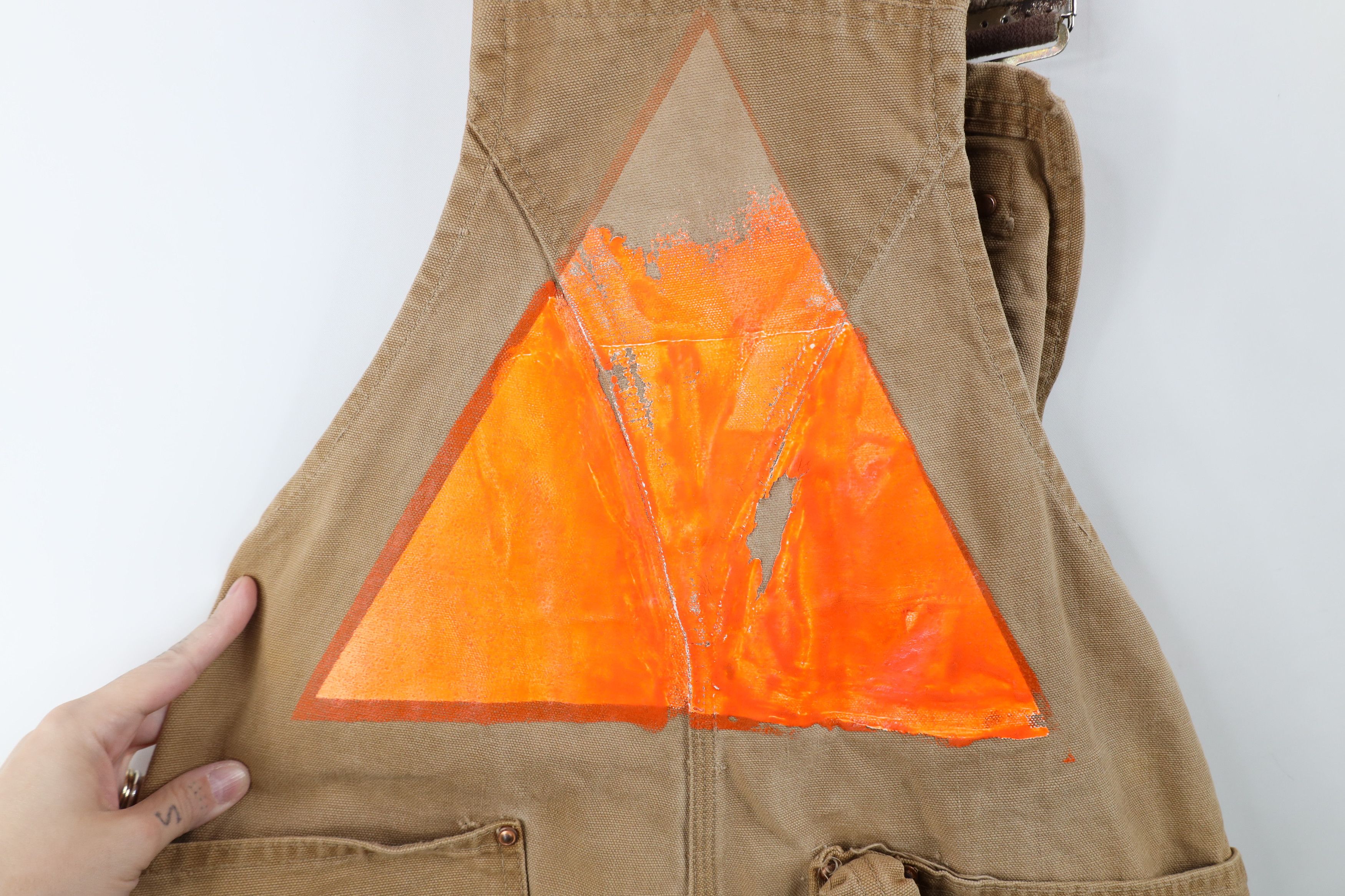 Carhartt Vintage 70s Carhartt Thrashed Double Knee Canvas Overalls Size US 36 / EU 52 - 17 Thumbnail