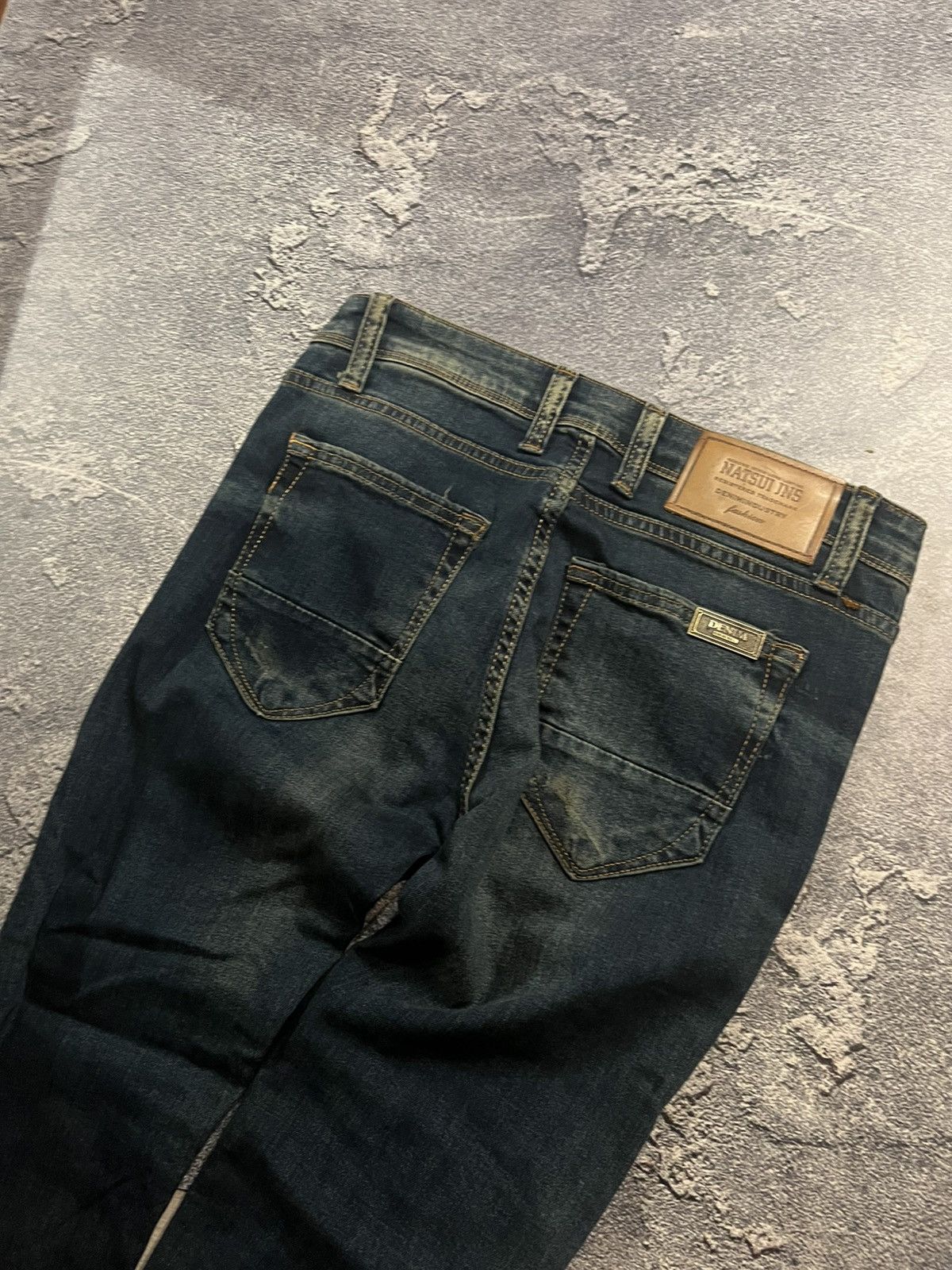 Vintage Vintage Retro Skinny Drip Jeans / Darkwear Y2K Style Archive Size US 31 - 5 Thumbnail