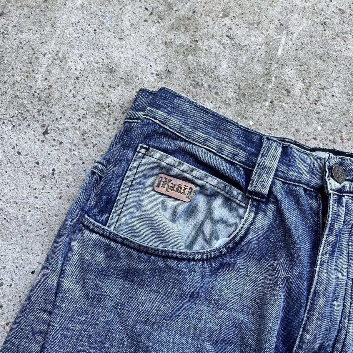 Karl Kani × Vintage Karl Kani 34x34 Vintage 90s Big Logo Baggy Rap Denim Jeans Size US 34 / EU 50 - 6 Thumbnail