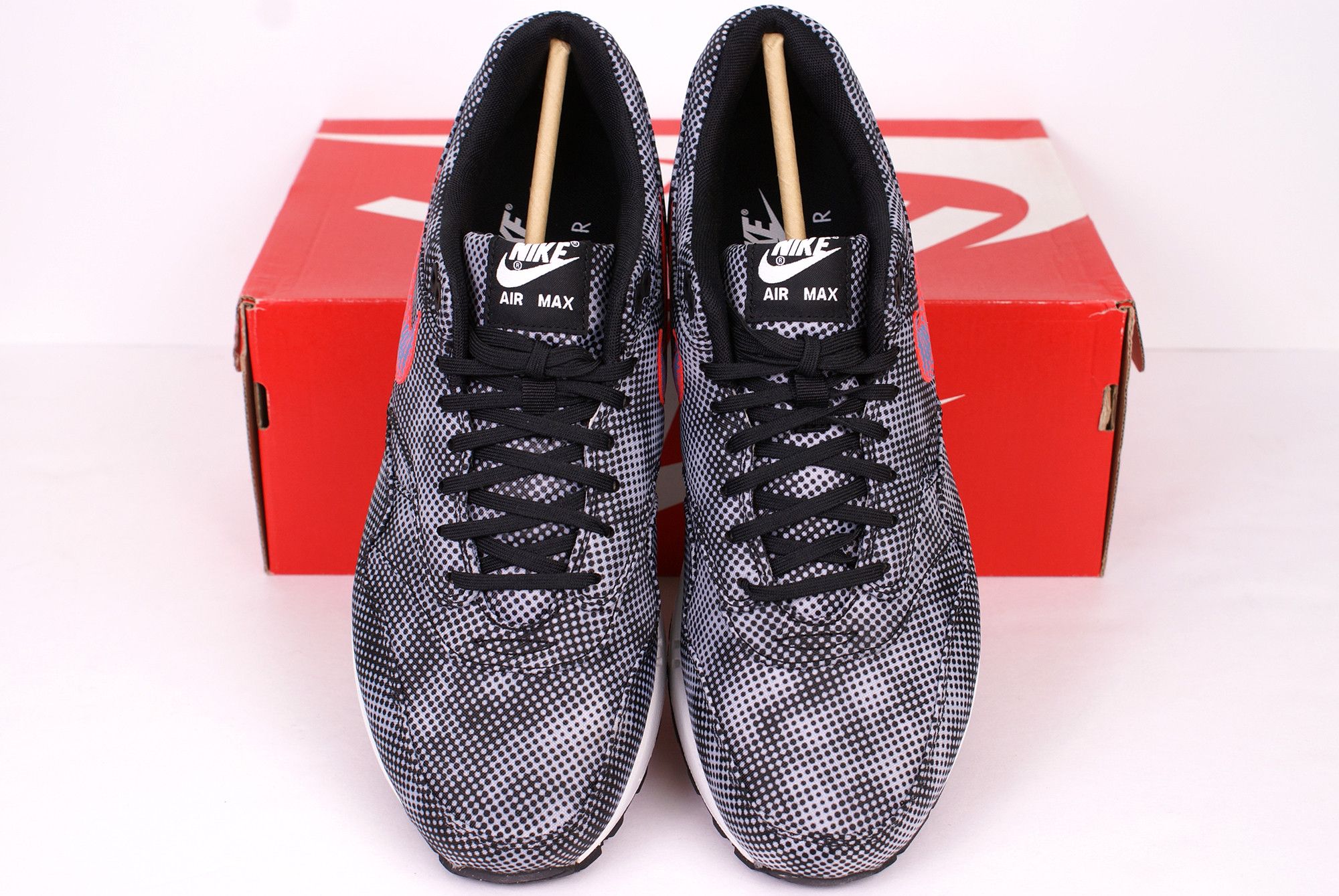 Nike 2014 Nike Air Max 1 FB QS HYPERVENOM Black Bright Crimson Size US 10.5 / EU 43-44 - 3 Thumbnail