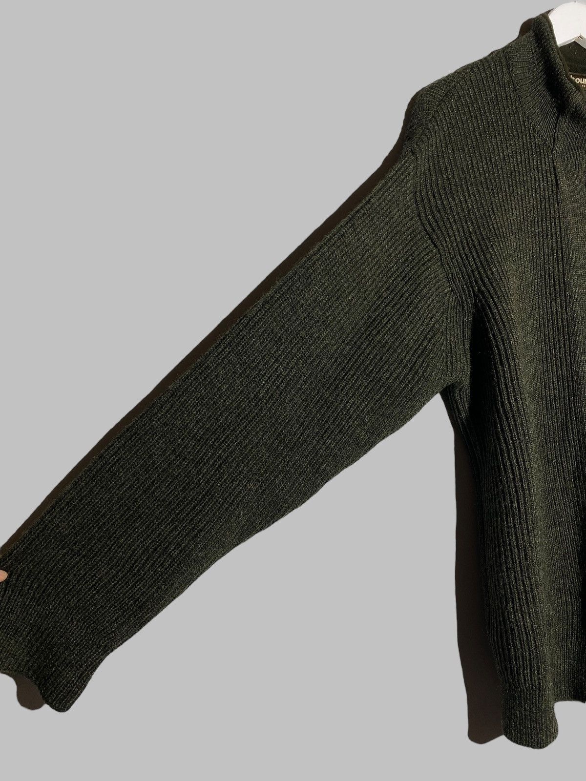 Barbour 🔥 BARBOUR TYNE CARDIGAN FULL ZIP KNITWEAR OLIVE MILITARY Size US L / EU 52-54 / 3 - 6 Thumbnail