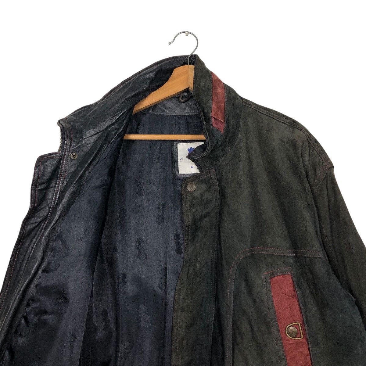 Japanese Brand × Vintage 📌Vintage Worker Hunting Leather Jacket Conceria Egeria Size US M / EU 48-50 / 2 - 13 Thumbnail