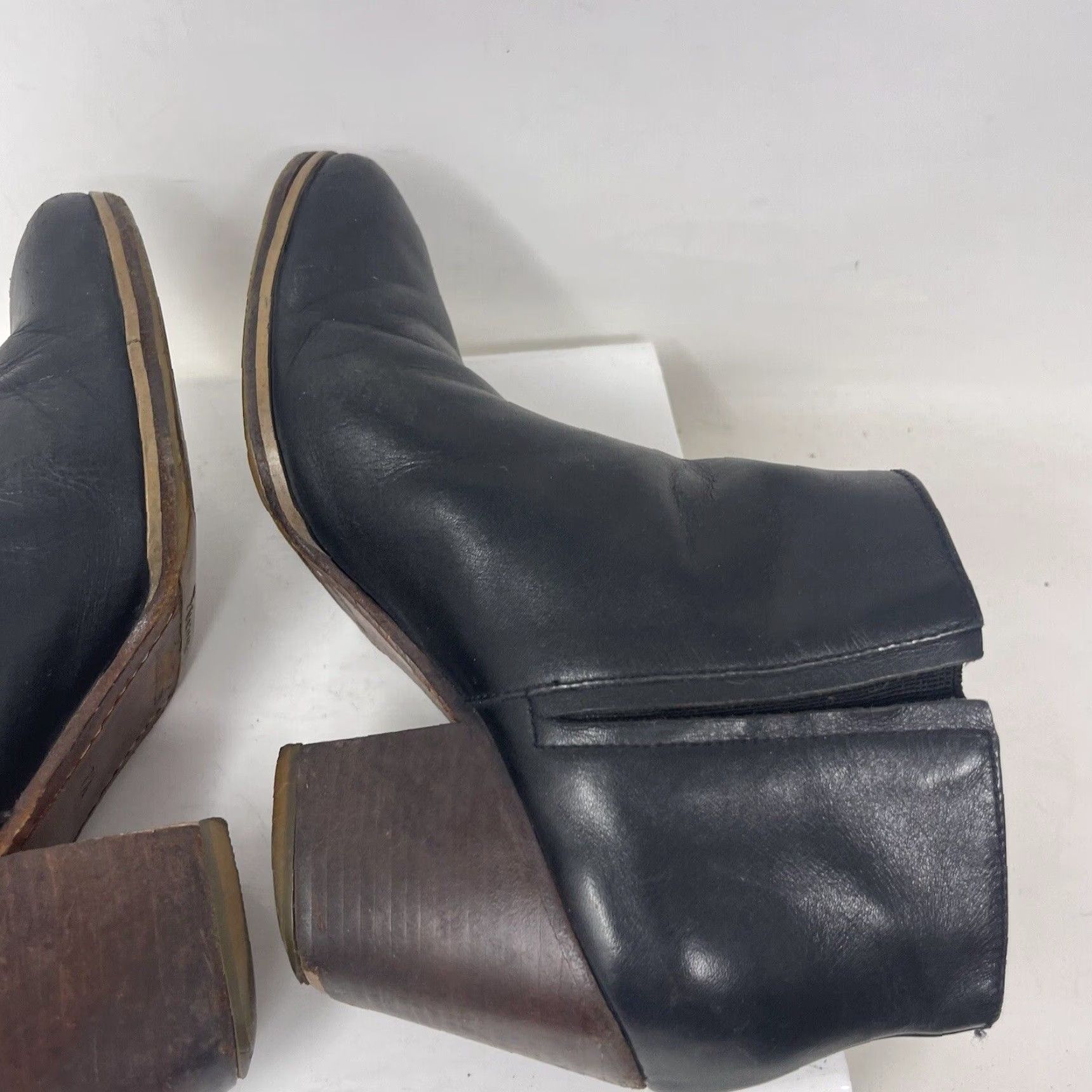 Rachel Comey Rachel Comey Mars Booties 7.5 Black Leather Chunky Heel Womens Size US 7.5 / IT 37.5 - 6 Thumbnail