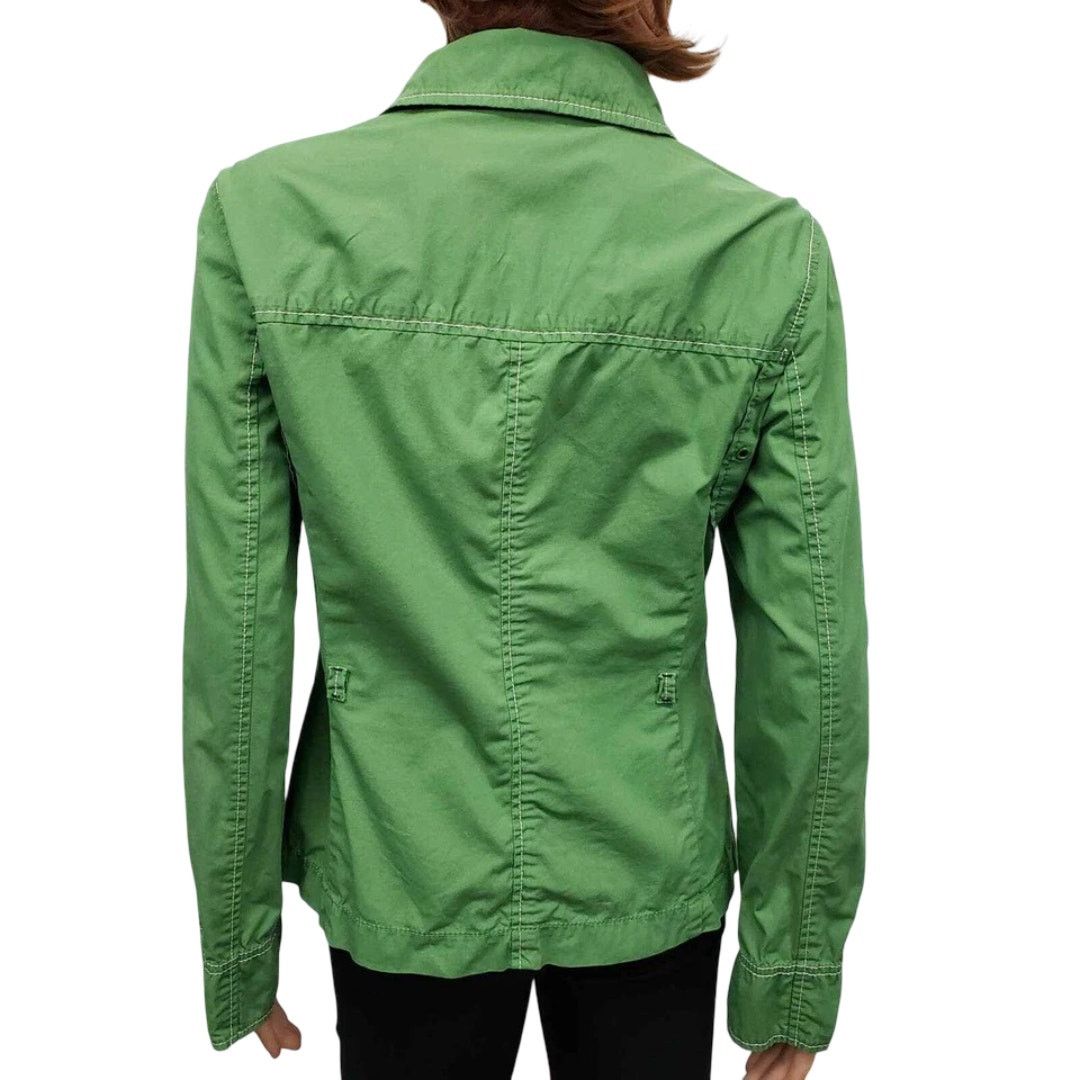 Loft × Vintage Ann Taylor LOFT Jacket Safari Utility Style Snap Closure y2k Size M / US 6-8 / IT 42-44 - 10 Thumbnail